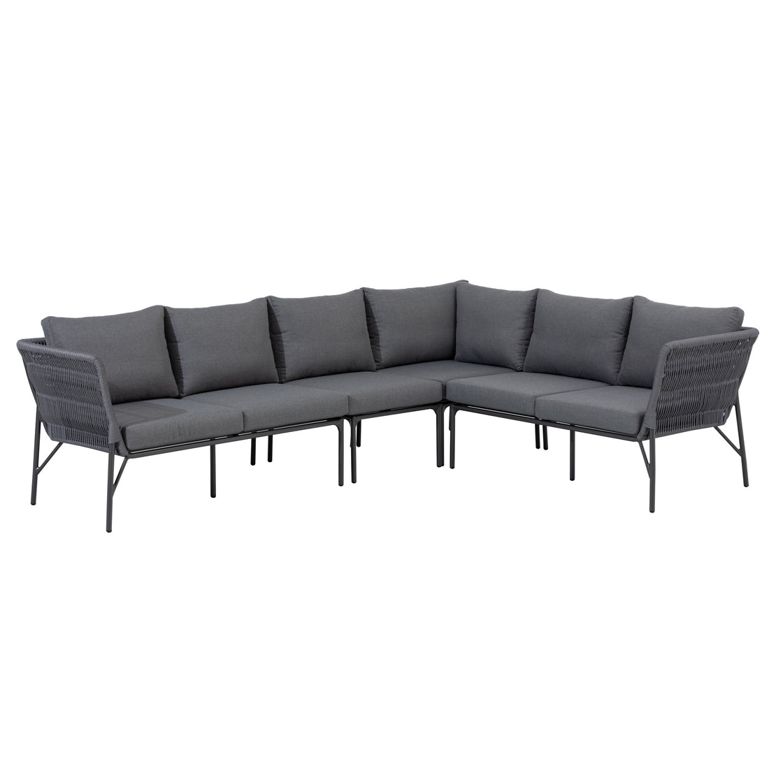 Dining Lounge Set Mykonos / variabel stellbar / Alugestell kombiniert mit Rope