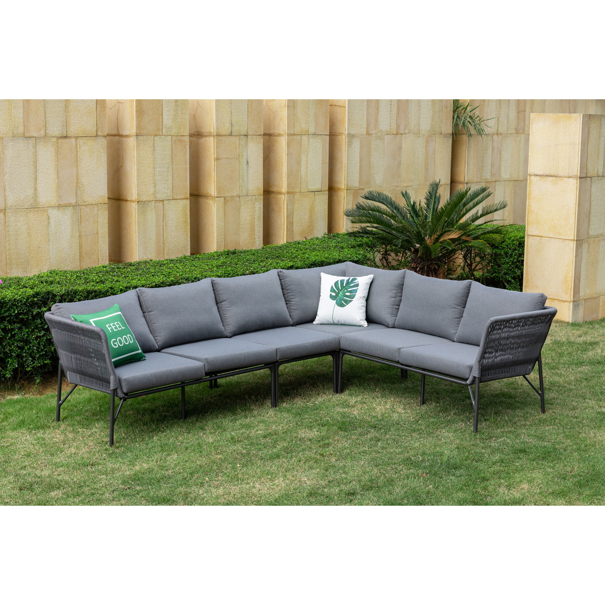 Dining Lounge Set Mykonos / variabel stellbar / Alugestell kombiniert mit Rope