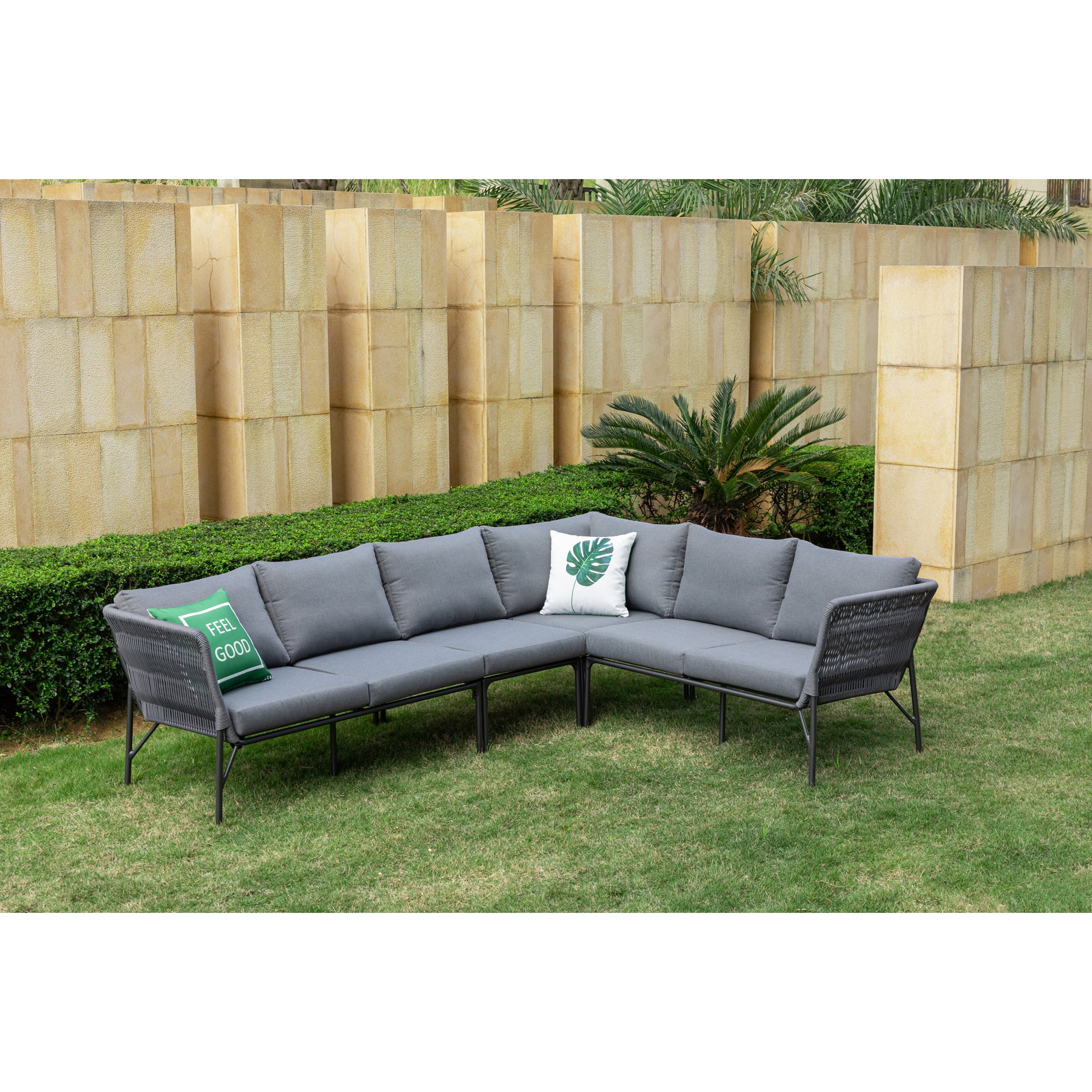 Dining Lounge Set Mykonos / variabel stellbar / Alugestell kombiniert mit Rope