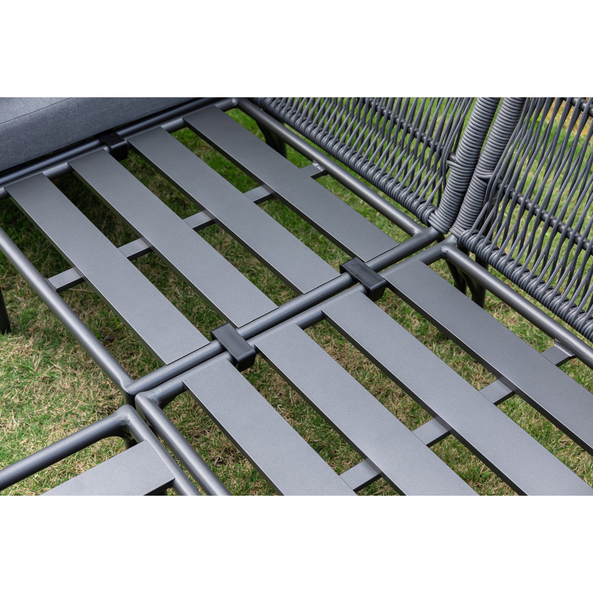 Dining Lounge Set Mykonos / variabel stellbar / Alugestell kombiniert mit Rope