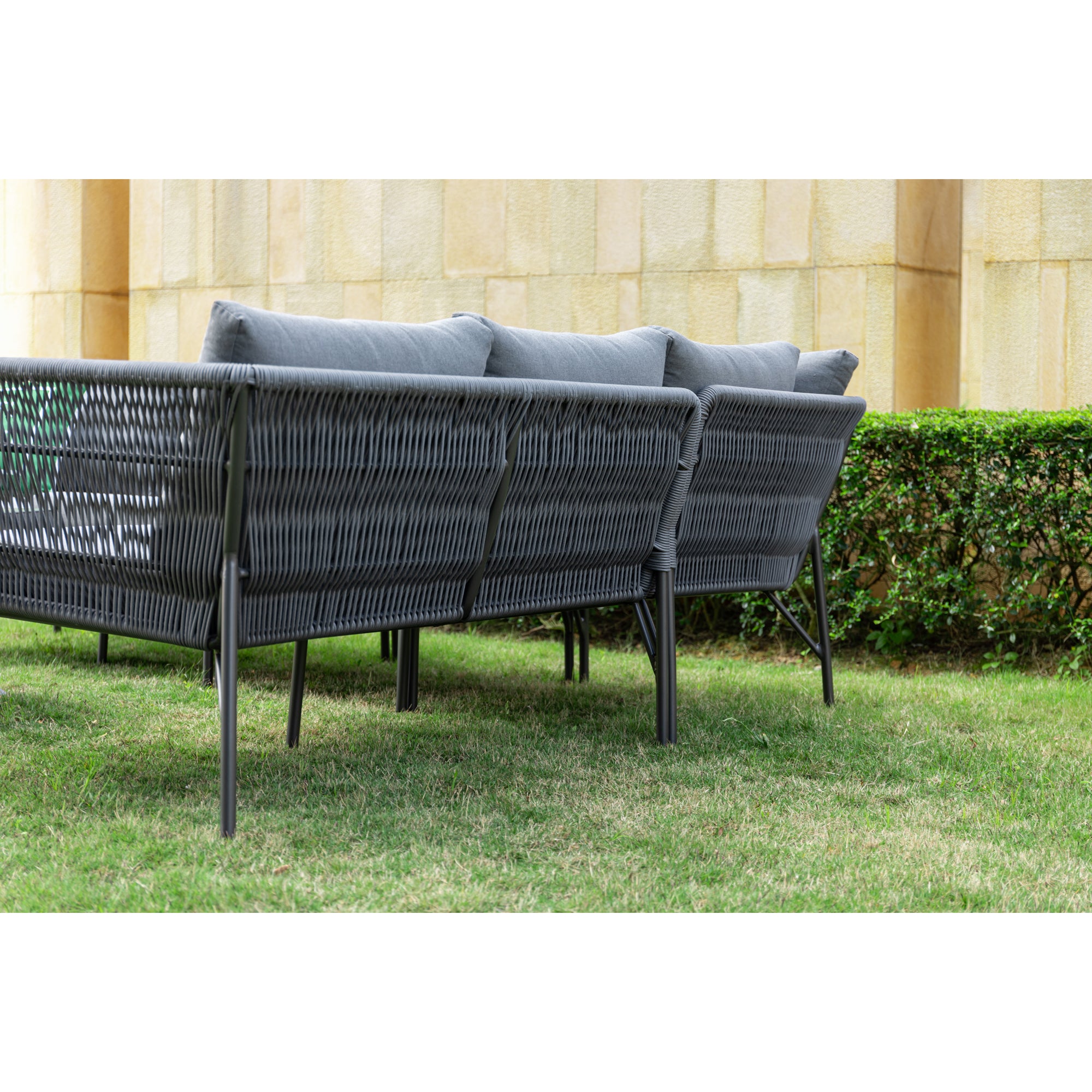 Dining Lounge Set Mykonos / variabel stellbar / Alugestell kombiniert mit Rope