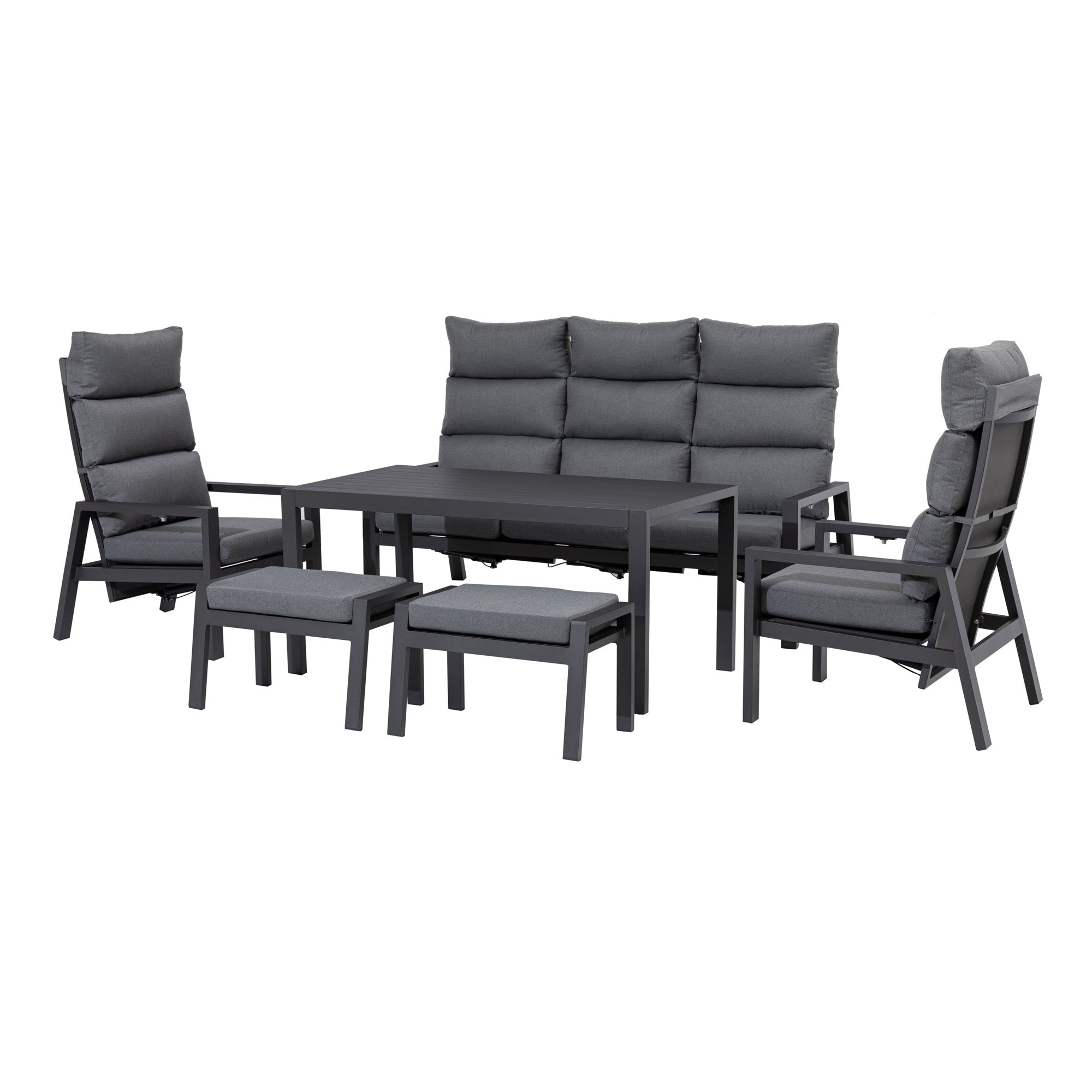 🌼FRÜHLINGS-ANGEBOT🌼 Business Class für den Garten: Dining Lounge Set Sundown / Rücken stufenlos verstellbar