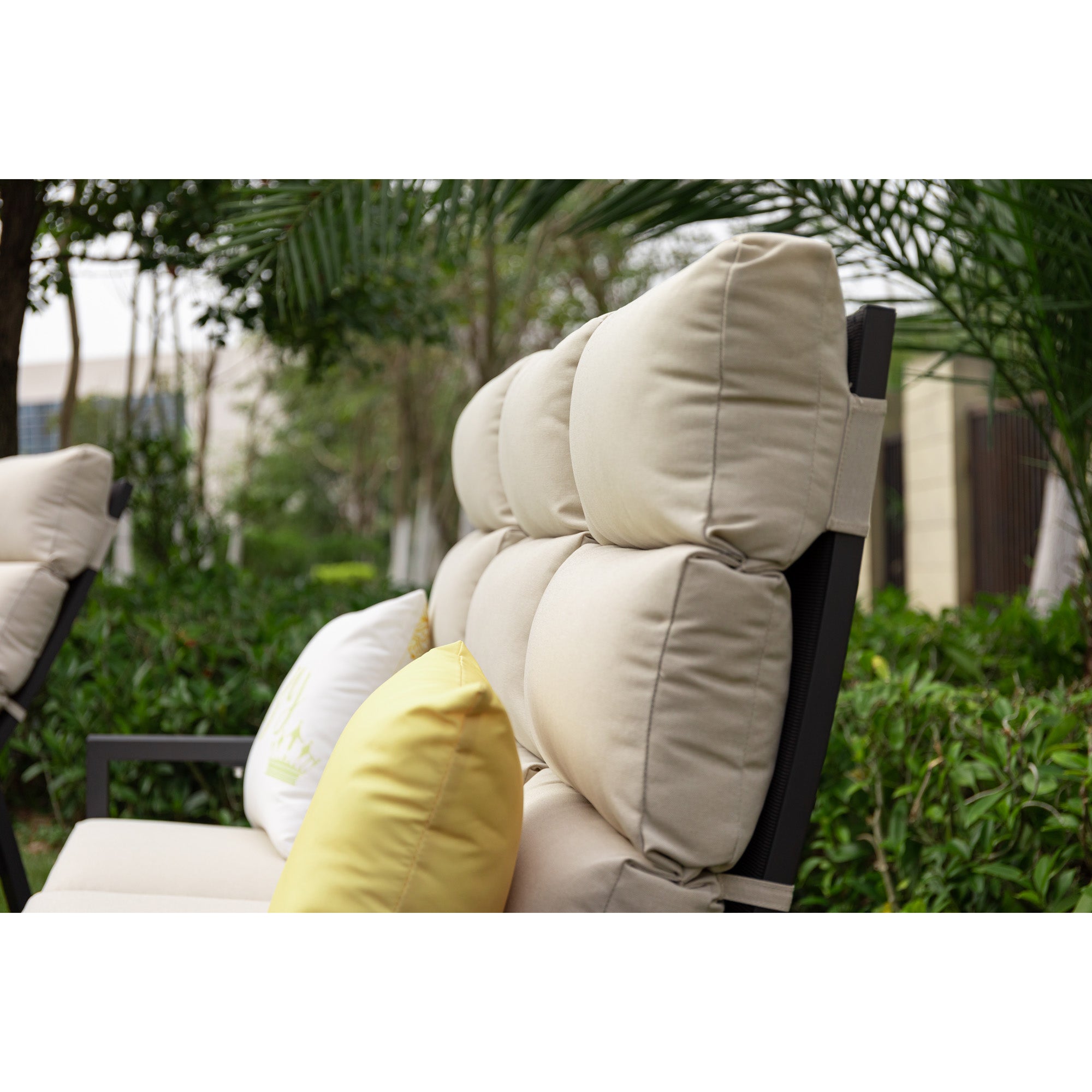 Business Class für den Garten: Dining Lounge Set Sunrise / Rücken stufenlos verstellbar