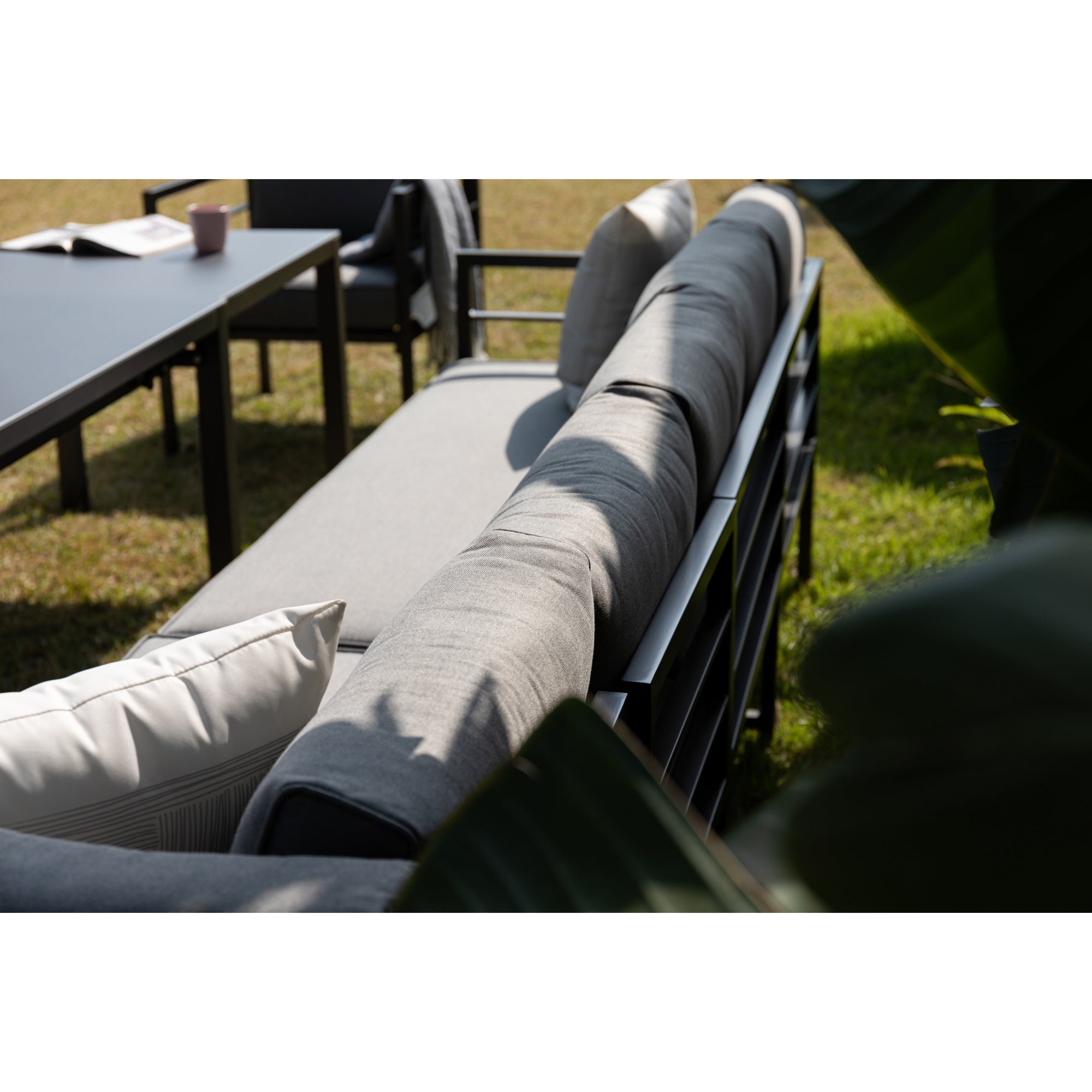 High Quality Living zum Angebotspreis ☀️ XXL Dining Lounge Set Portland / Ausziehtisch - variabel stellbar / bis zu 10x Personen