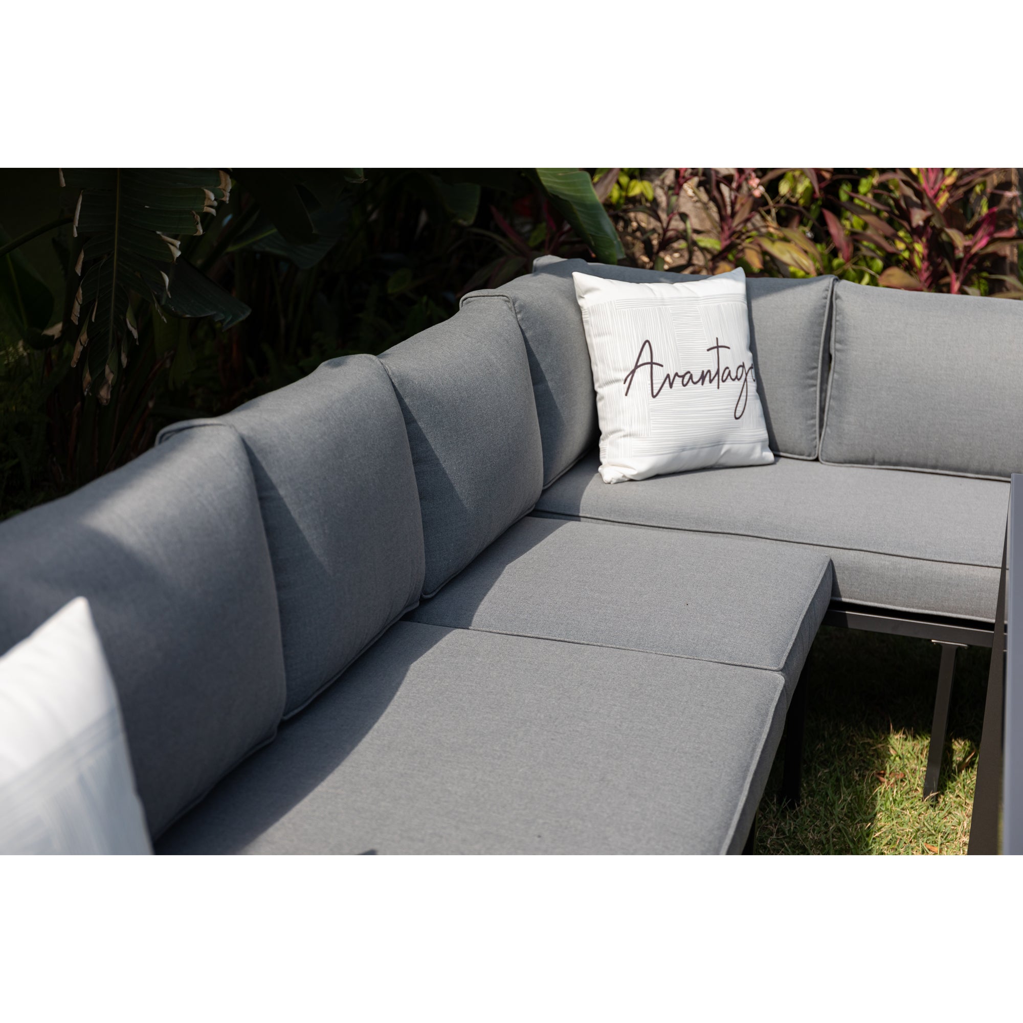 XXL Aluminium Dining Lounge Set Portland mit Ausziehtisch - variabel stellbar / bis zu 10x Personen