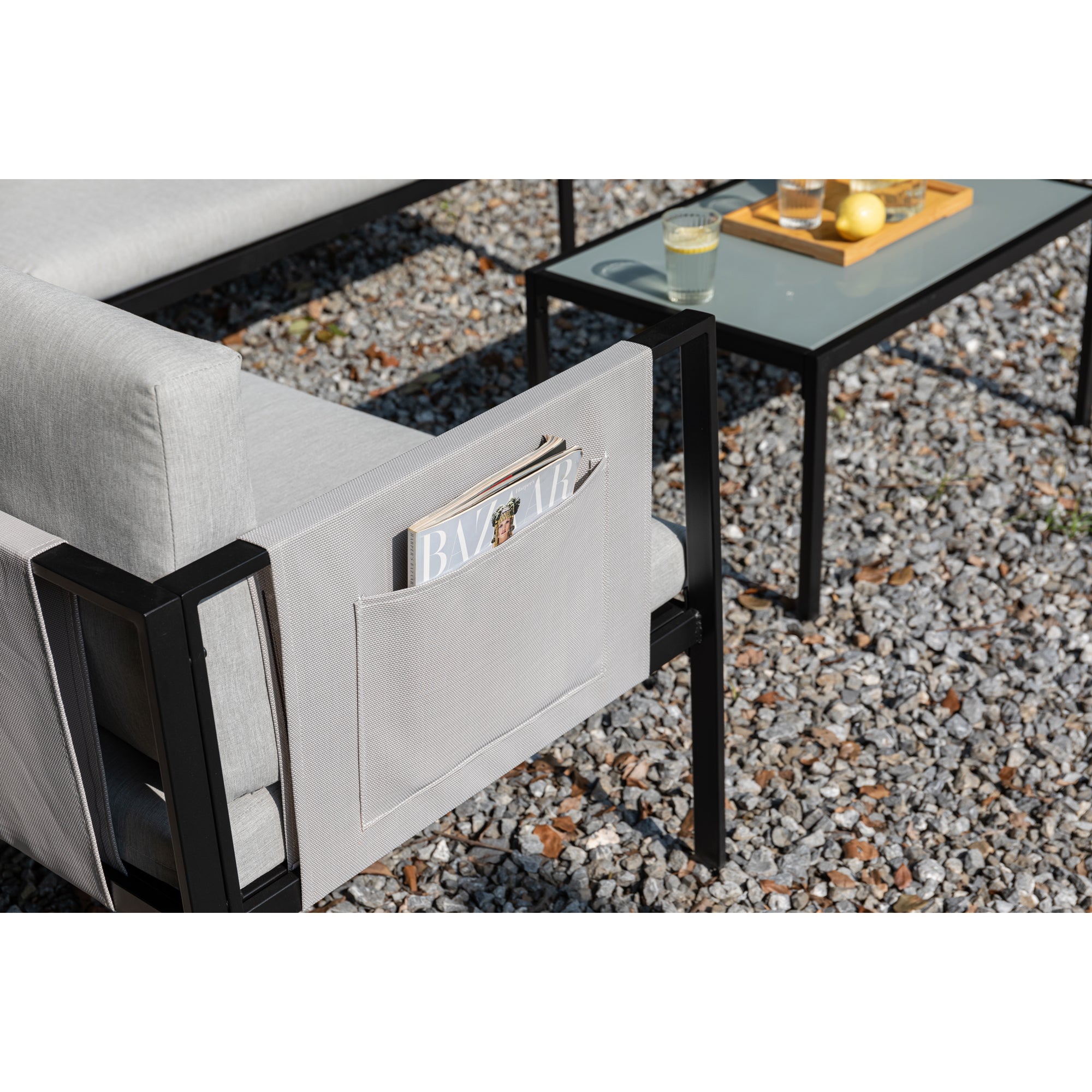 Gartenmöbel Set Kos, 4-teilige Ecklounge mit cleveren Staufächern, Funktional, modern & unschlagbar günstig!