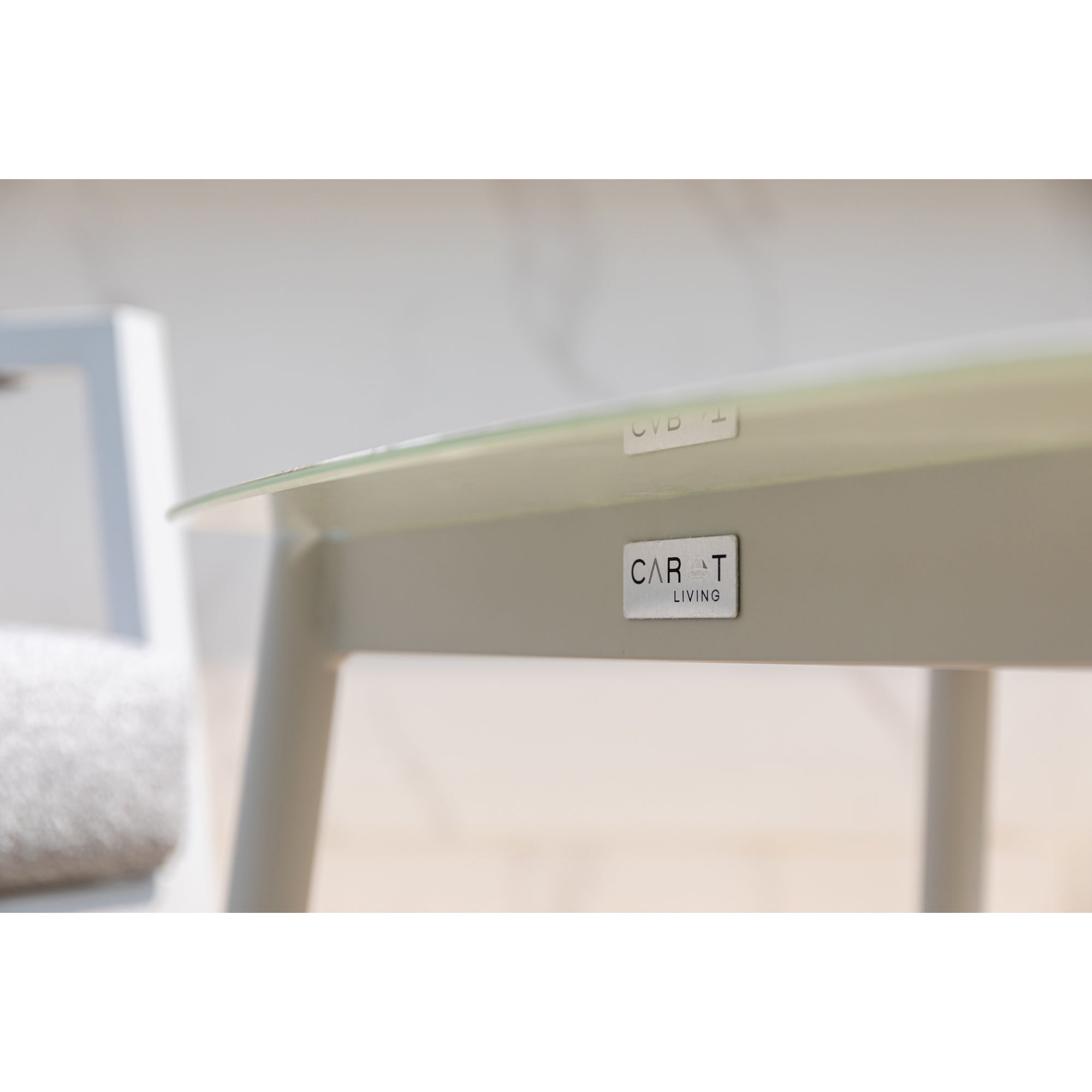 LUXUS PUR! 3 tlg. Aluminium Lounge Set Harvey - Charmantes Sitz-Duo Off White