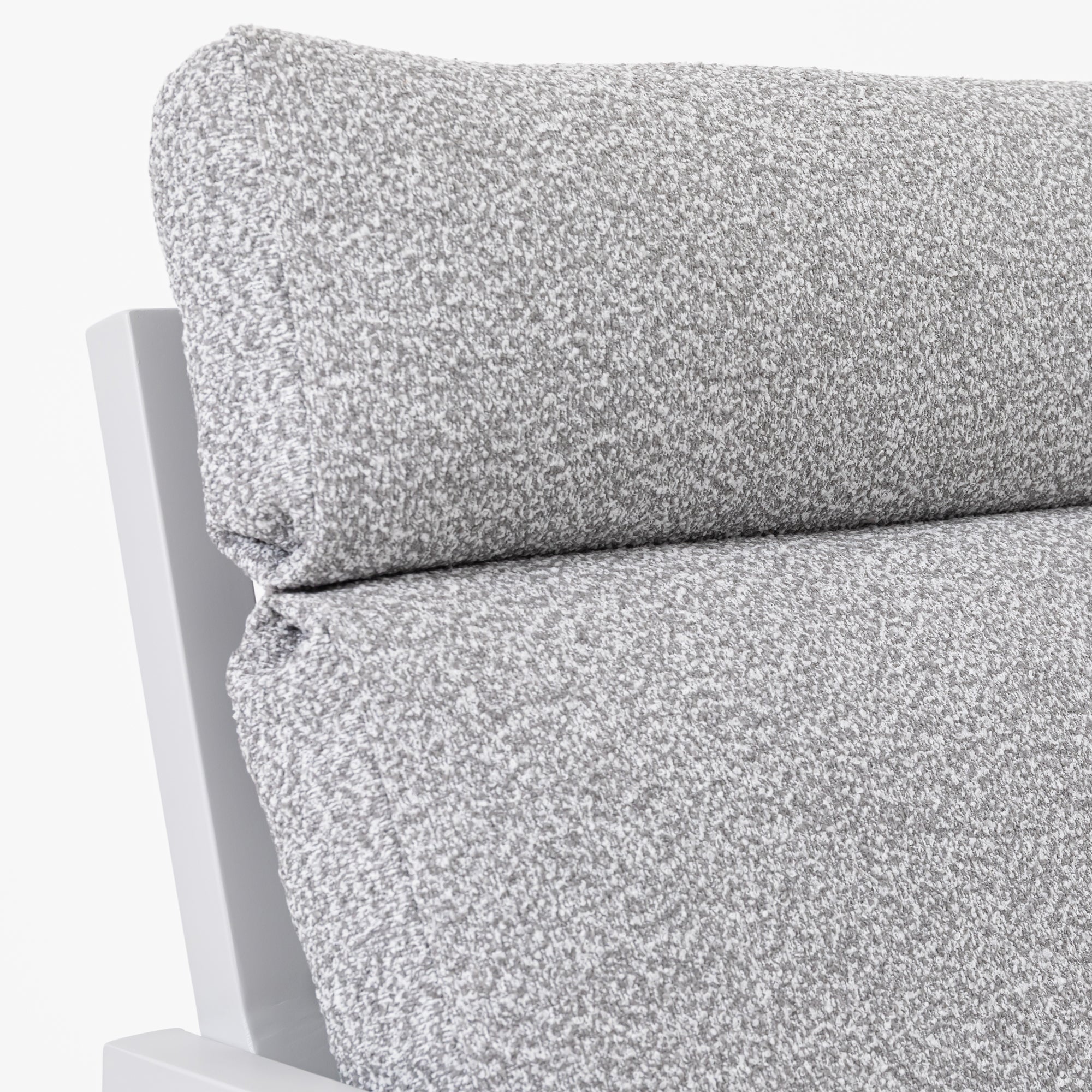 LUXUS PUR! 3 tlg. Aluminium Lounge Set Harvey - Charmantes Sitz-Duo Off White
