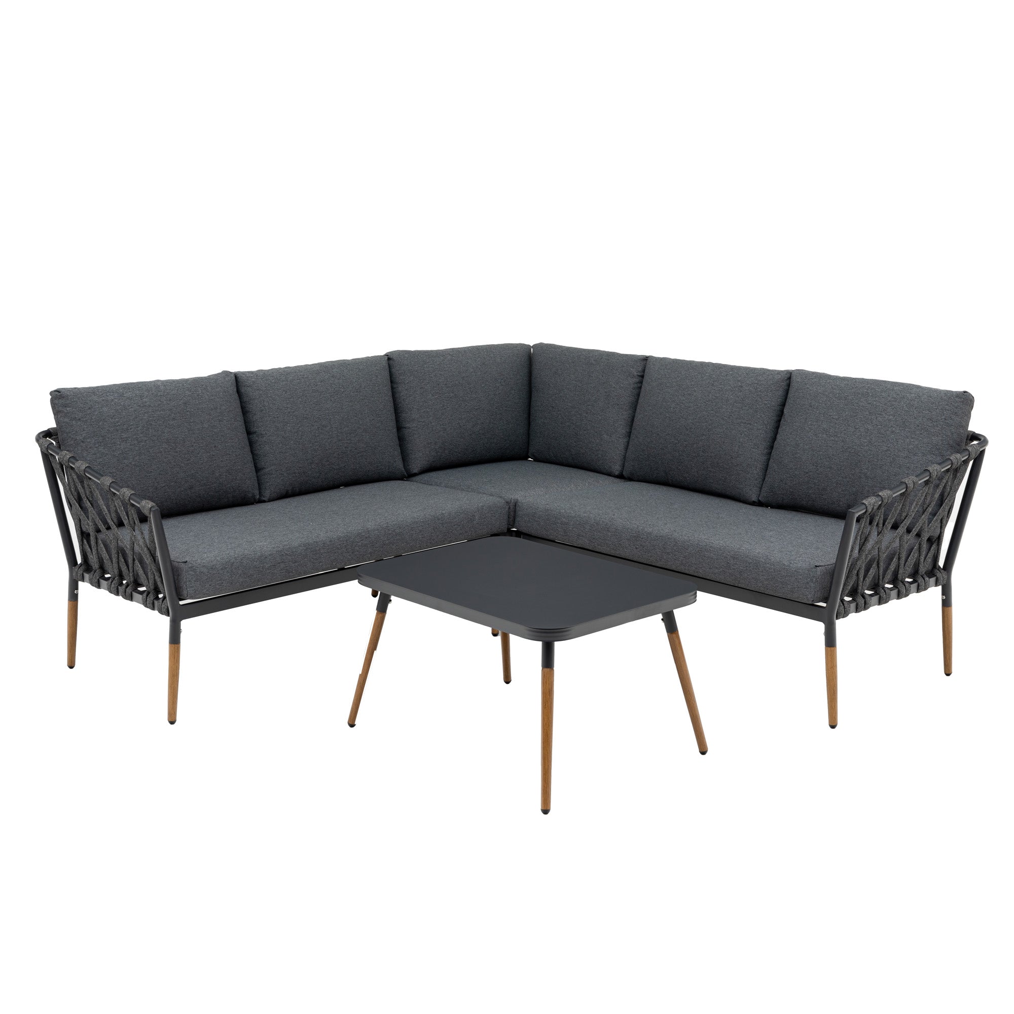 Design Lounge Set Amantea - Gemütlichkeit und Stil vereint in einer Lounge inkl. Sessel