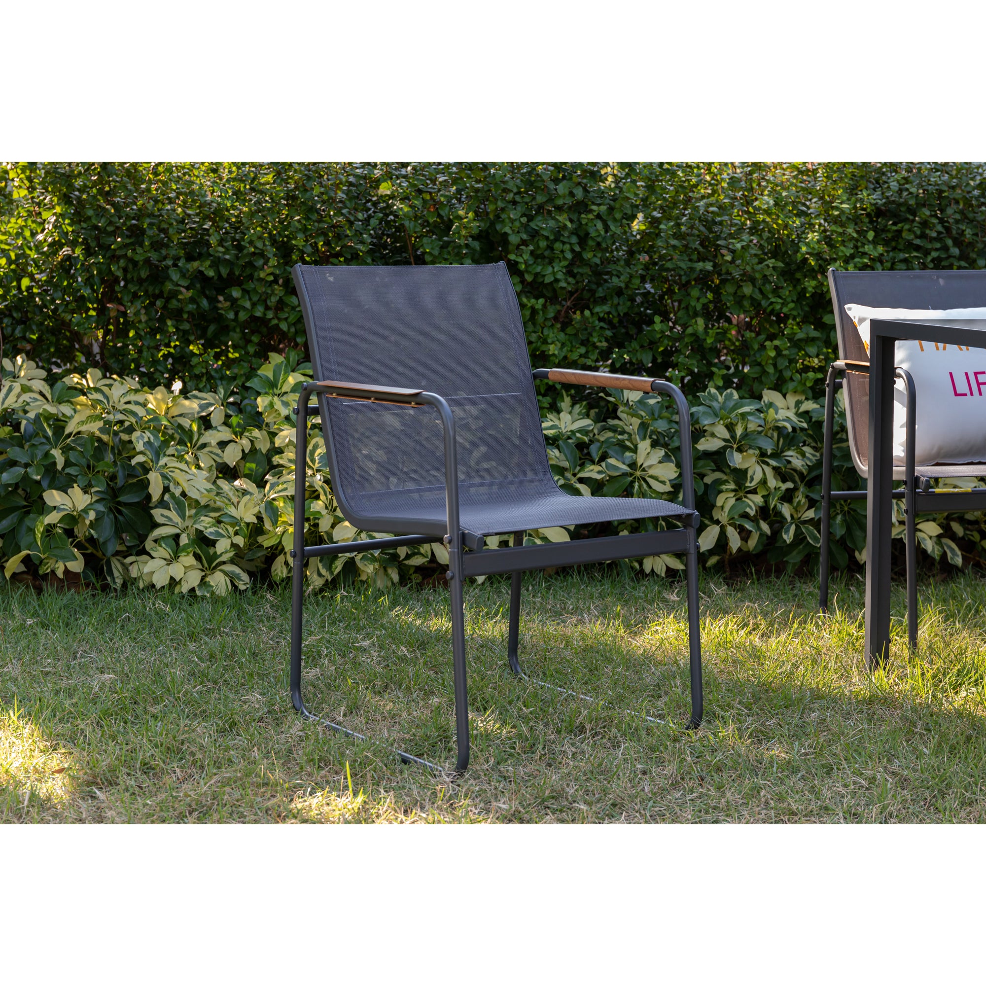 7 tlg. Gartenmöbel Set Trento bestehend aus 6x Sessel & 1x Tisch 150cm