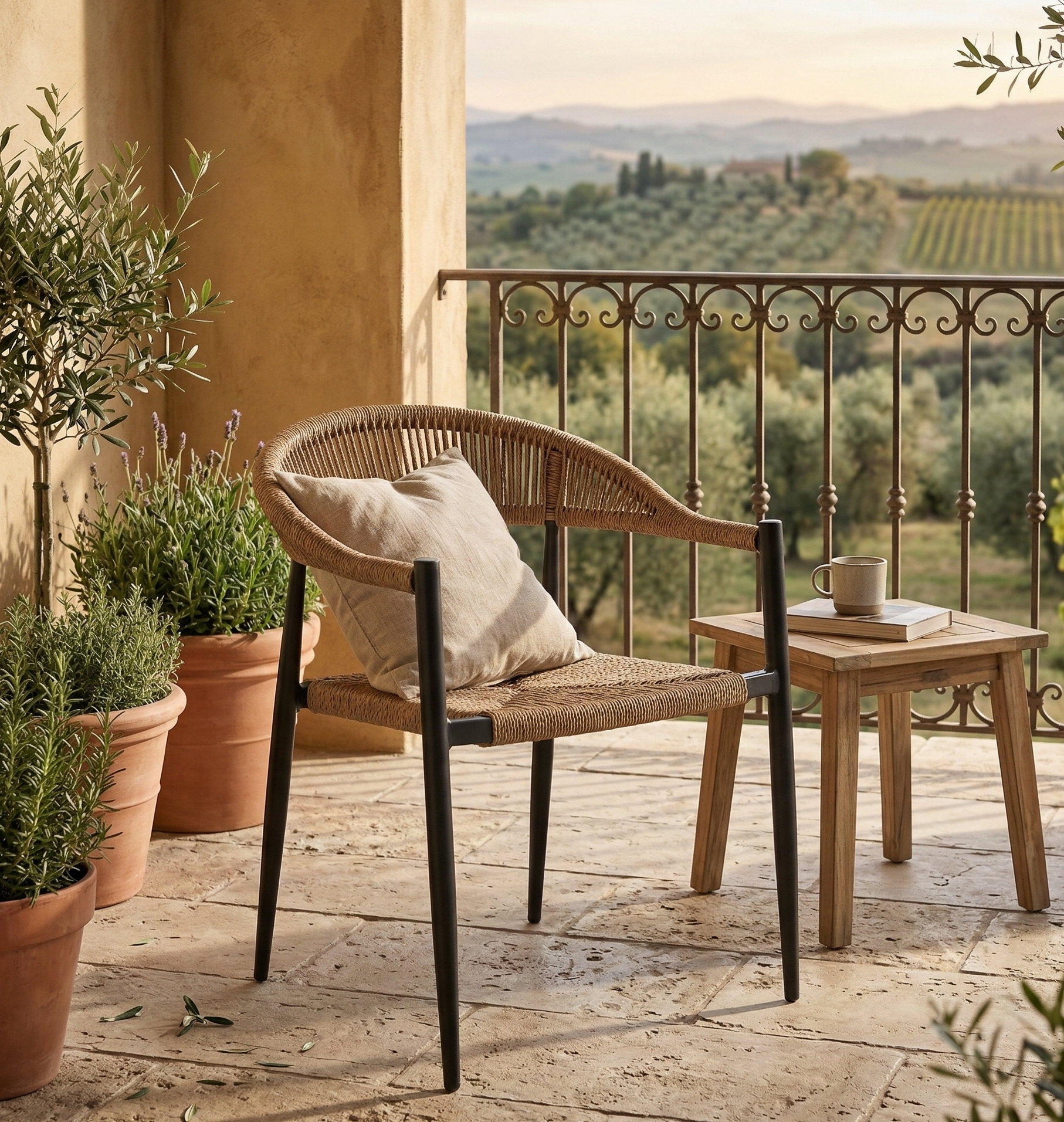 Natürlich modern – Essgruppe Luis & Avantage 210 cm Tisch – Modernes Outdoor-Dining für 6 Personen