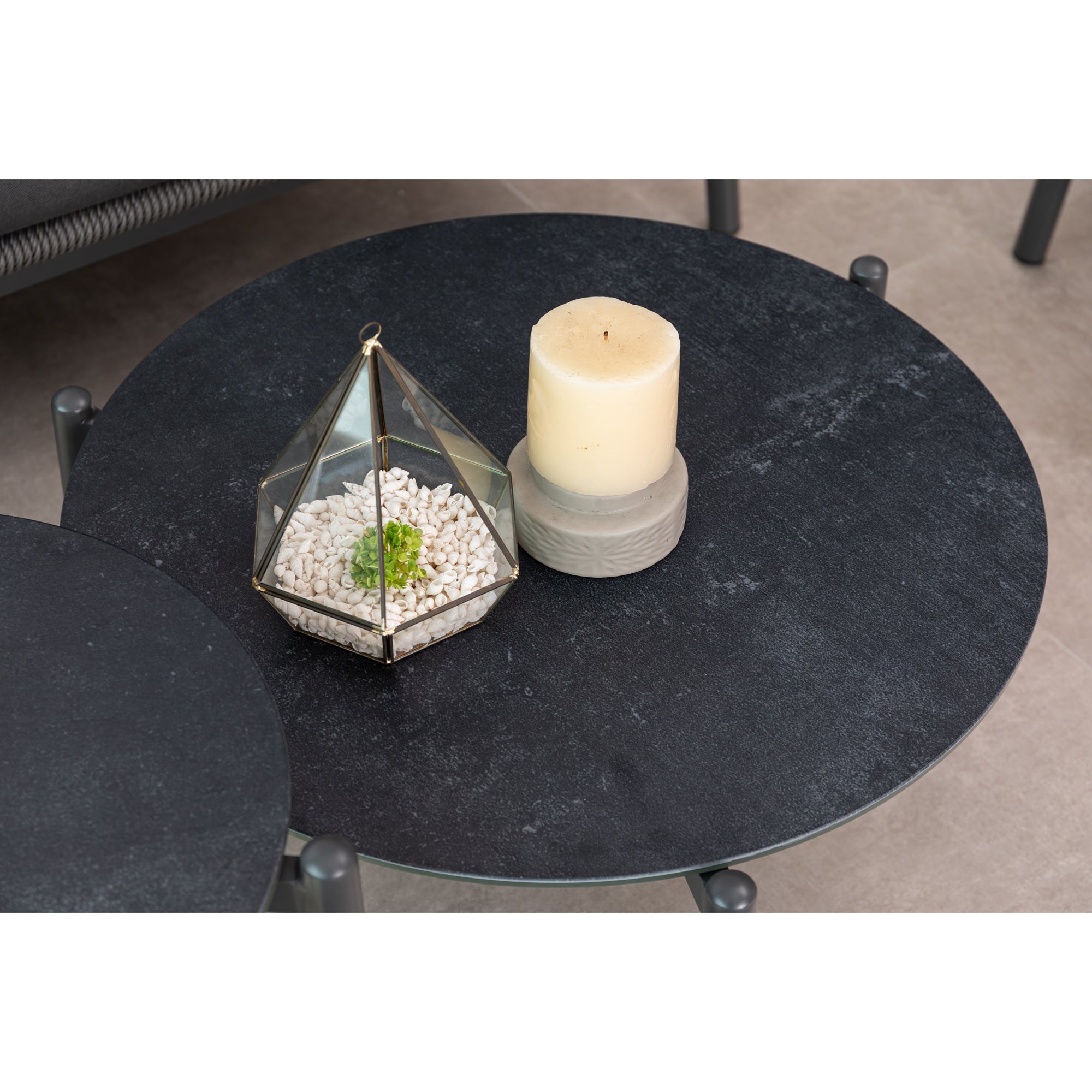 Premium Designer Lounge Set Haven / Eine Kombination aus Alu & Polyrope Cord