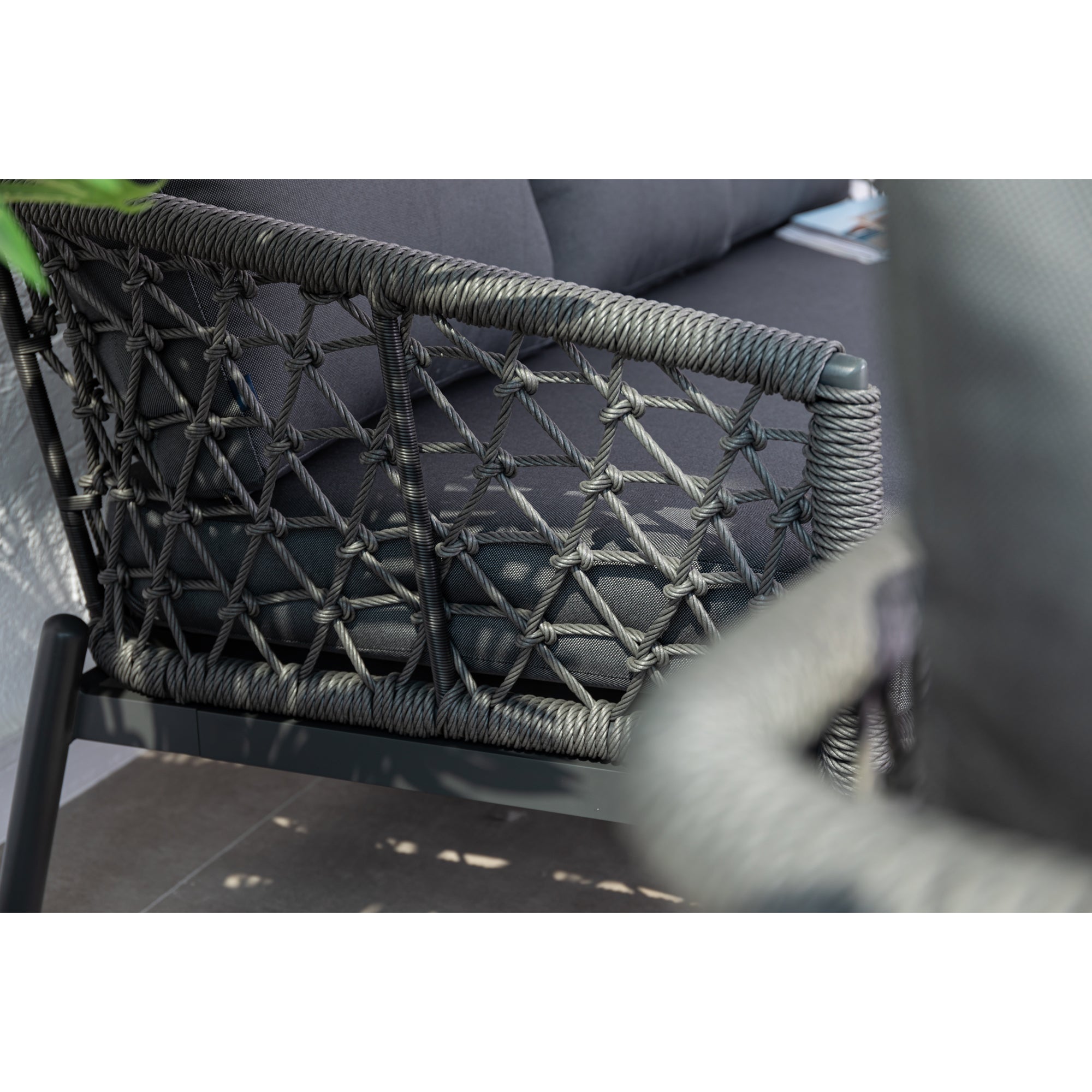 Premium Designer Lounge Set Haven / Eine Kombination aus Alu & Polyrope Cord