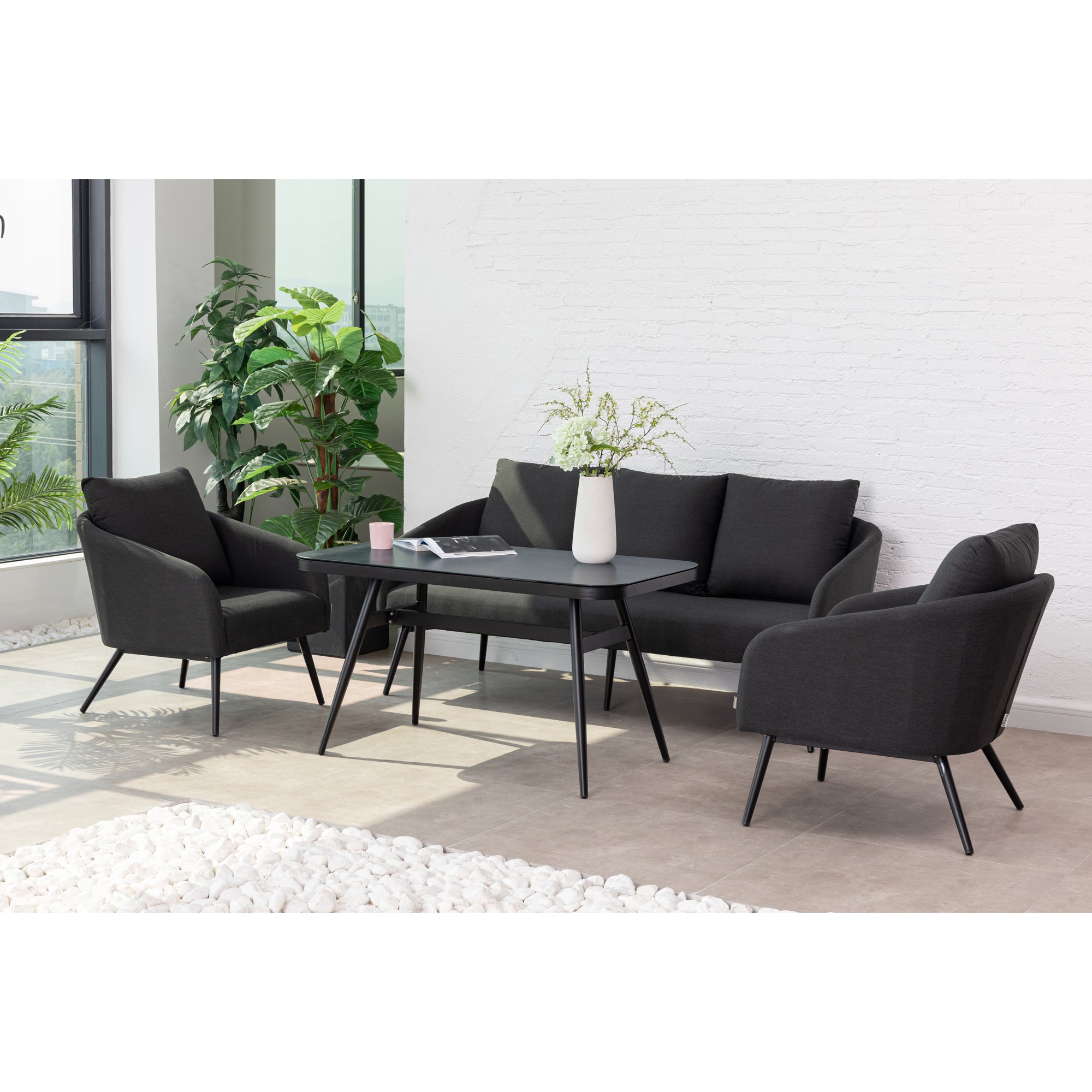 *AUS DER AUSSTELLUNG* Outdoor Lounge Set Pulse LIKA-TEX® Bezug zu 100% Wetterfest