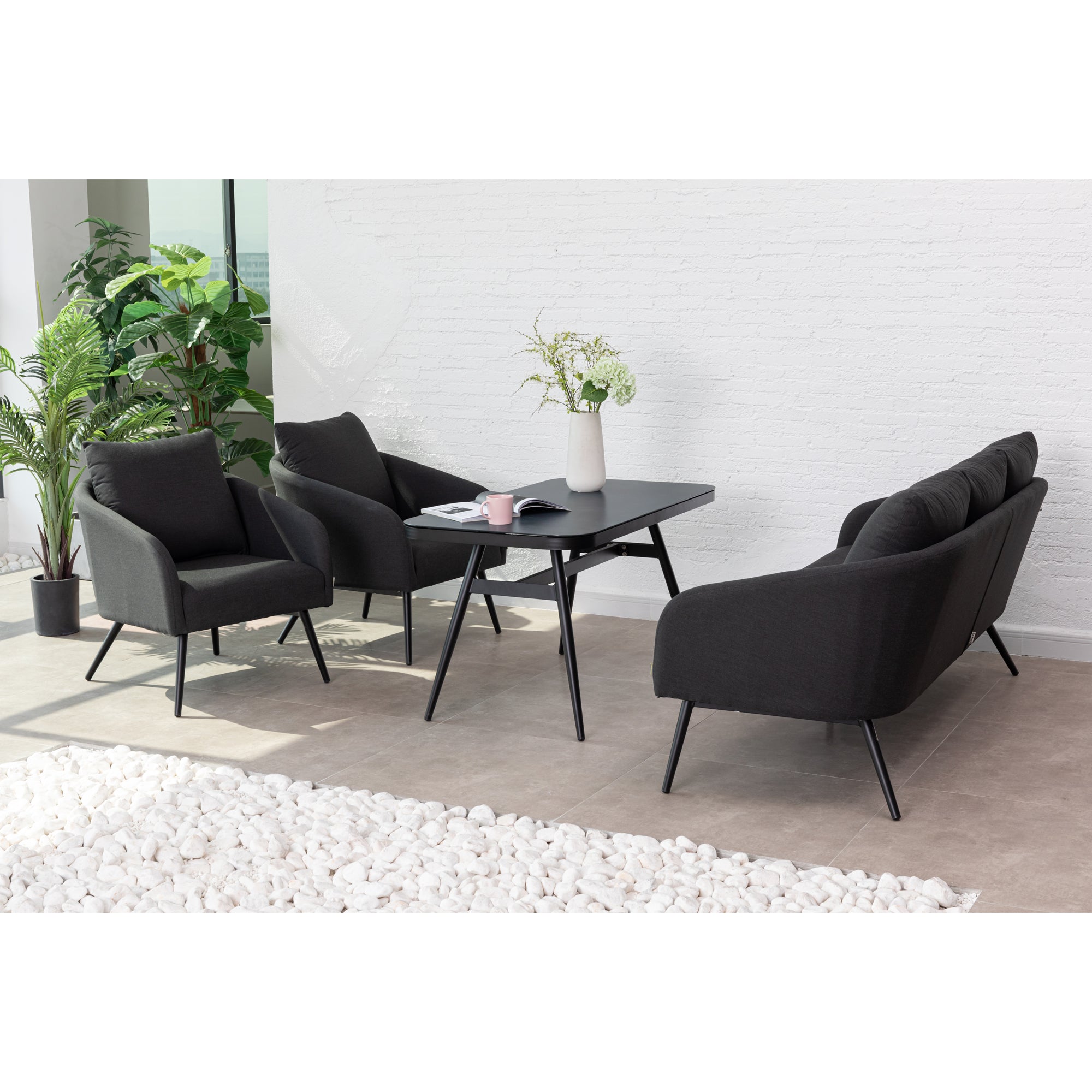 *AUS DER AUSSTELLUNG* Outdoor Lounge Set Pulse LIKA-TEX® Bezug zu 100% Wetterfest
