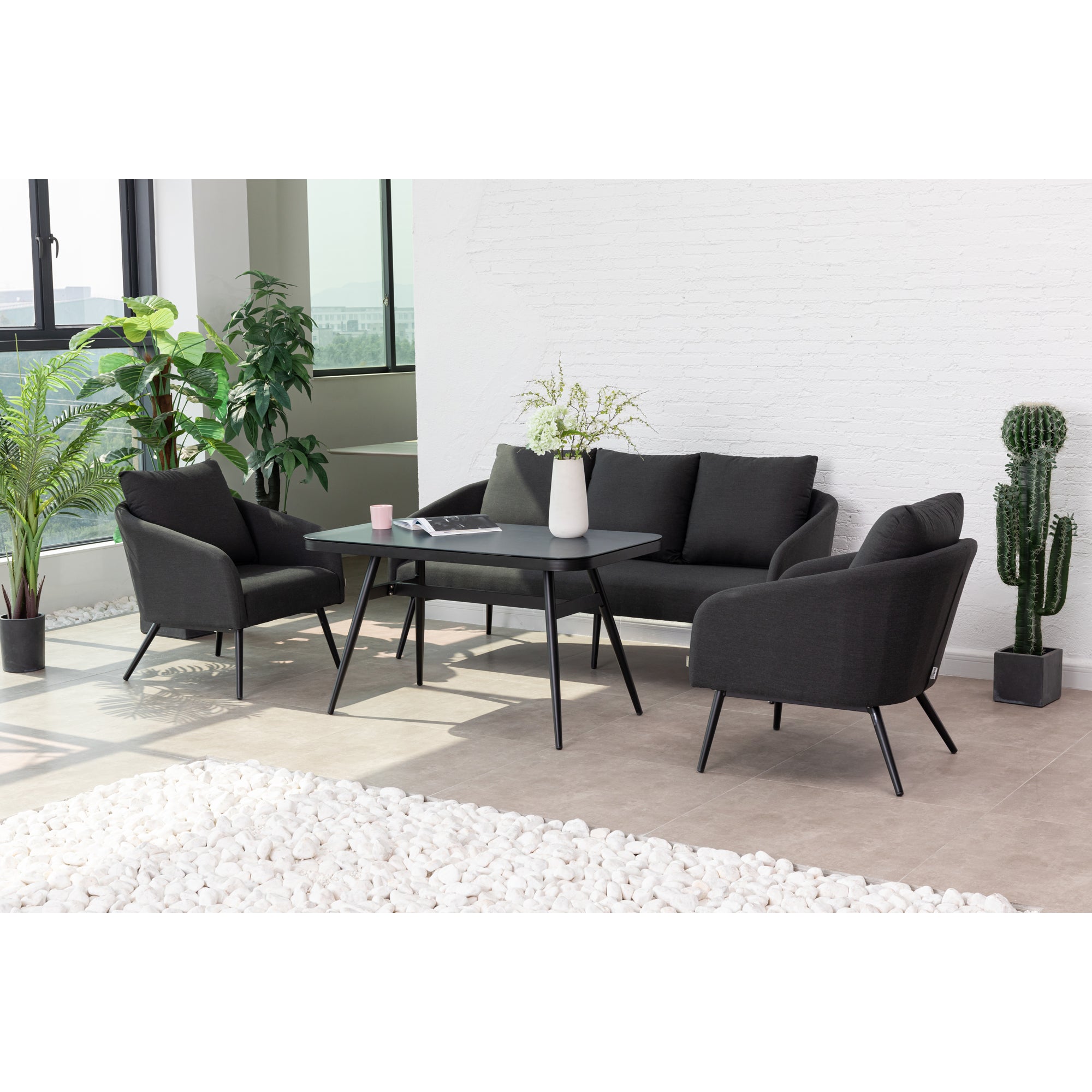 *AUS Der AUSSTELLUNG* Outdoor Lounge Set Pulse LIKA-TEX® Bezug zu 100% Wetterfest