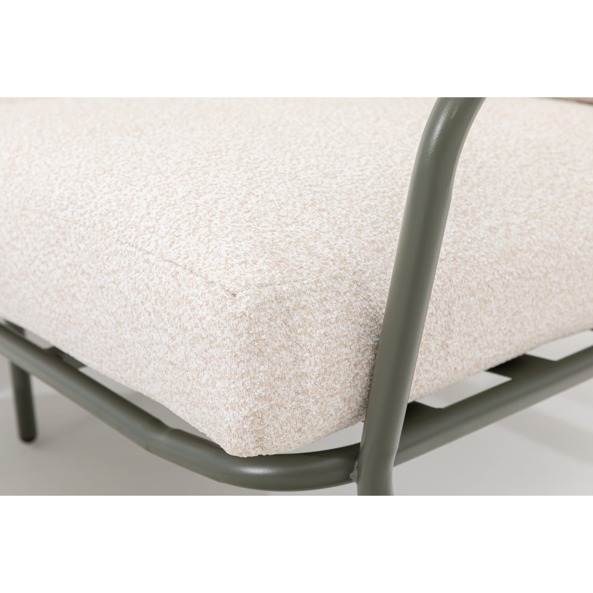 AUSFLUG AN DIE RIVIERA Lounge Set Madeira / Trend Farbe Oliv - Grün mit schönen Bouclé Polstern