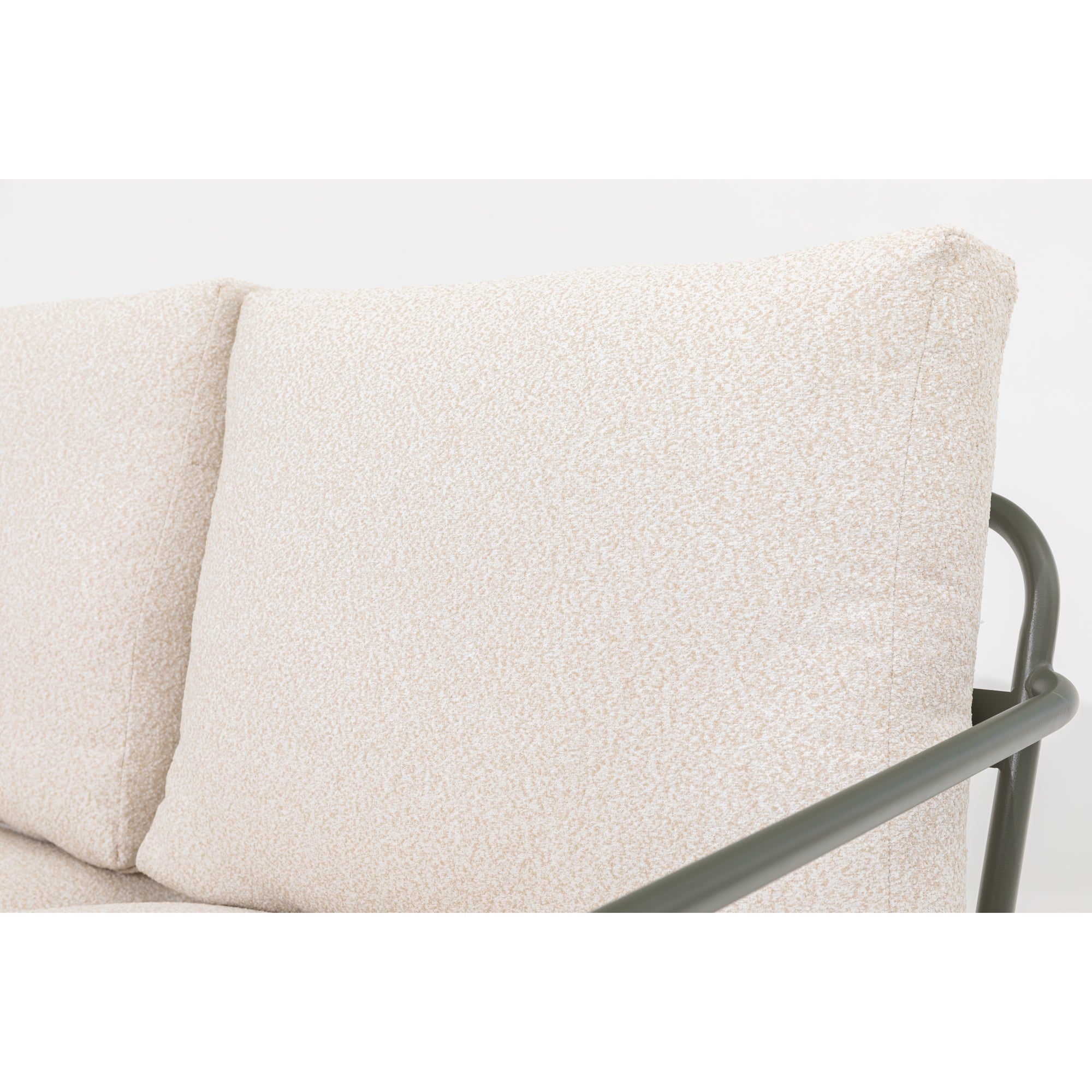 AUSFLUG AN DIE RIVIERA Lounge Set Madeira / Trend Farbe Oliv - Grün mit schönen Bouclé Polstern