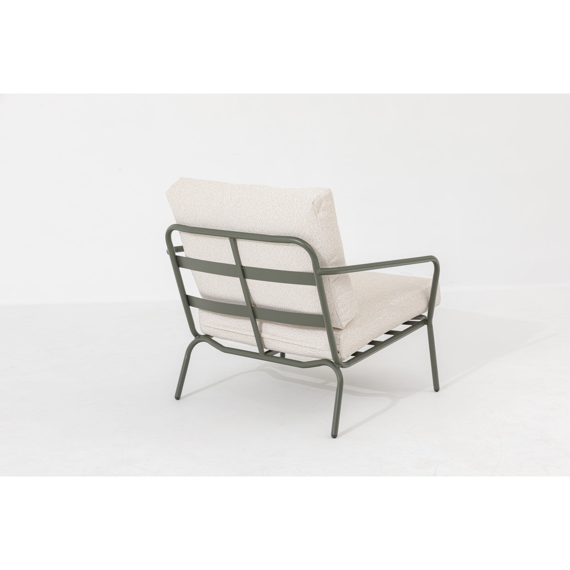 AUSFLUG AN DIE RIVIERA Lounge Set Madeira / Trend Farbe Oliv - Grün mit schönen Bouclé Polstern