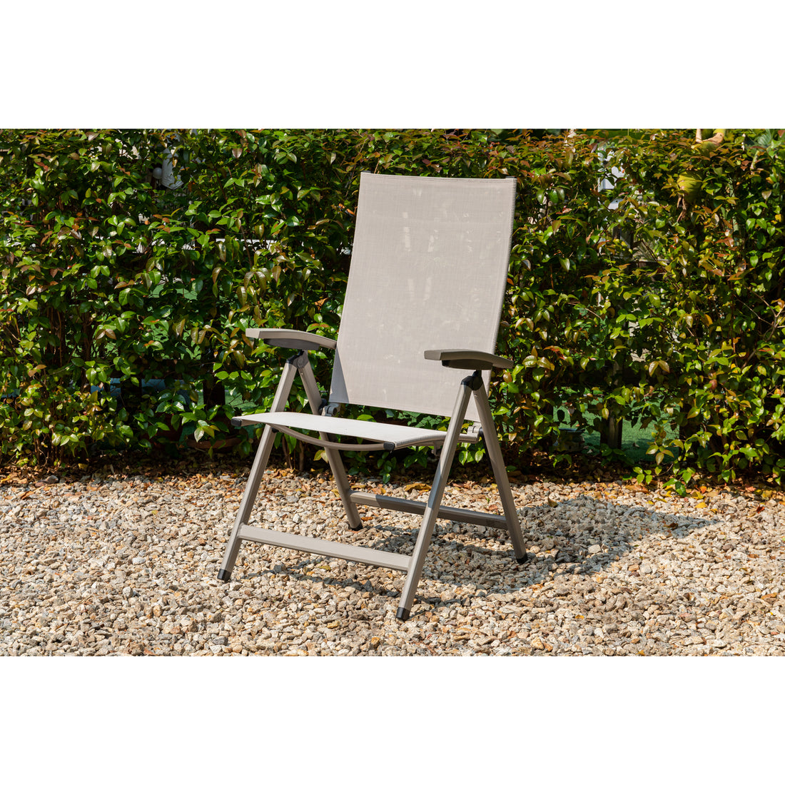 Premium Klappsessel Avantage creme beige / moon - mehrfach verstellbar / bis 150 KG