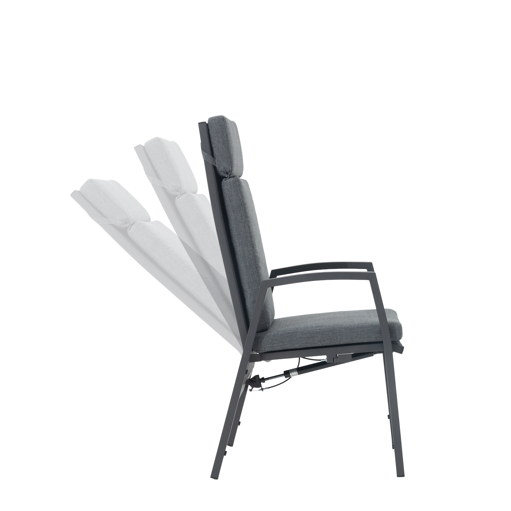 🌼FRÜHLINGS-ANGEBOT🌼 MADRI NERO SET UND 2 x ARCTIC MOVE SESSEL -Alu / Polyrope Cord Dining Ecklounge Set Madri Nero Deluxe 3in1 Funktion variabel stellbar absenkbare Armlehnen
