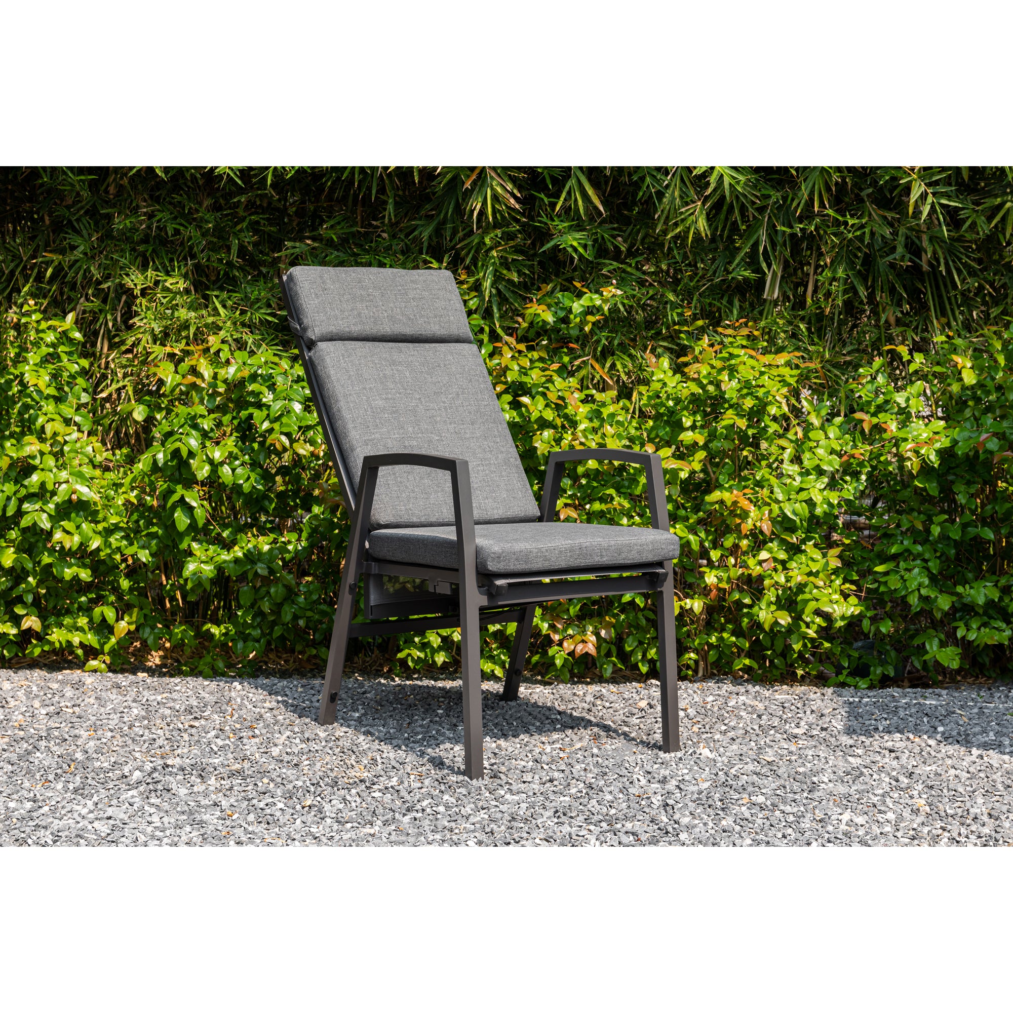 Superior Aluminium Dining Move Sessel Arctic anthrazit / Rücken verstellbar