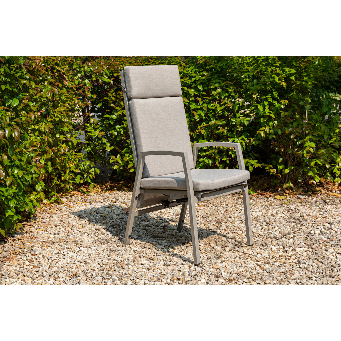 Superior Aluminium Dining Move Sessel Arctic nature / Rücken verstellbar passend zu der Tischserie Madri