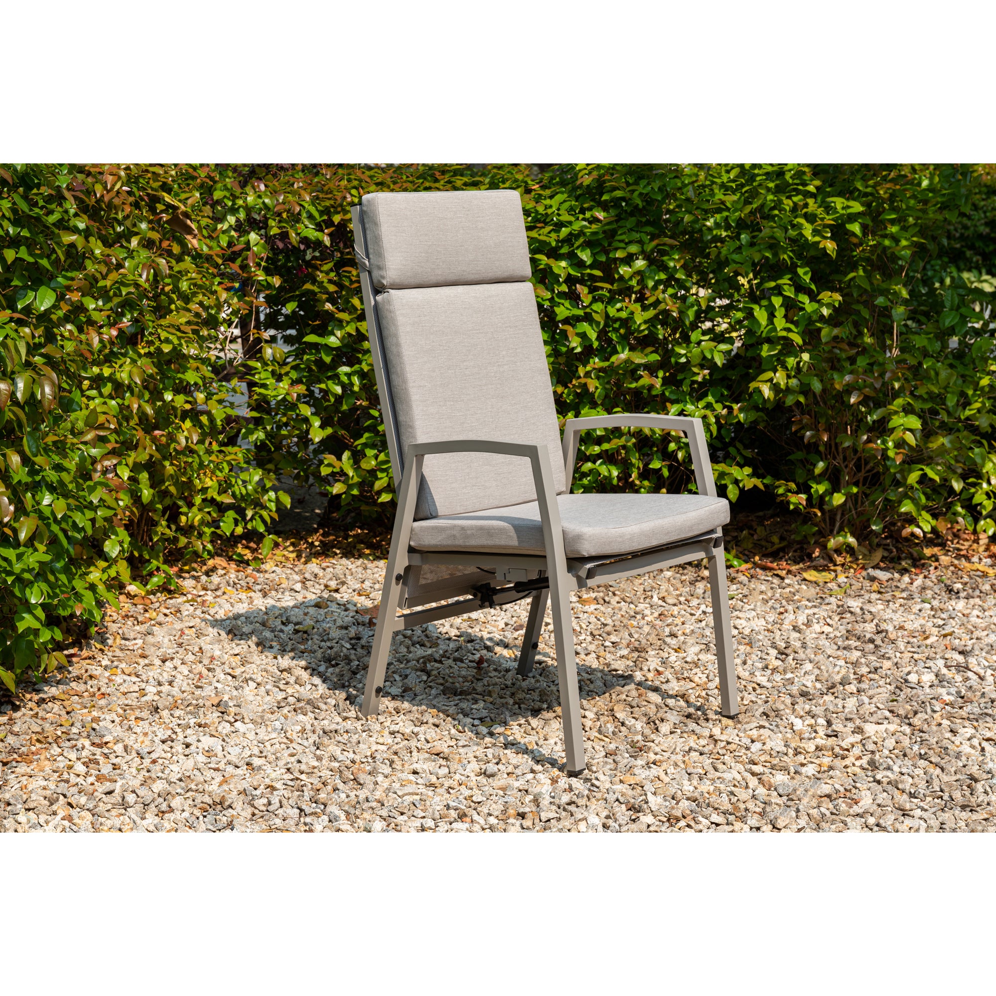 Superior Aluminium Dining Move Sessel Arctic nature / Rücken verstellbar passend zu der Tischserie Madri