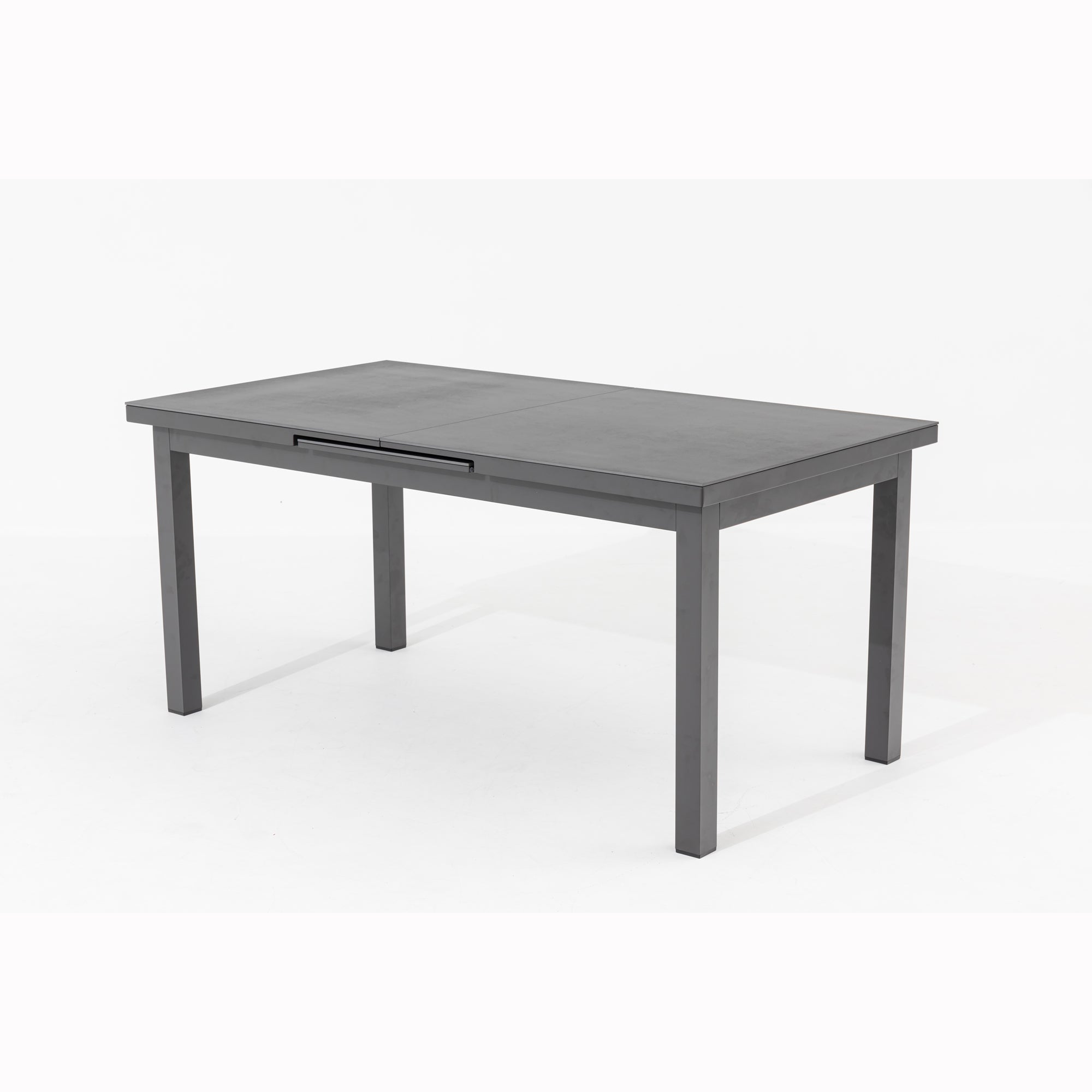 Premium Dining Ausziehtisch Madri Nero Aluminium Gestell kombiniert mit einer Sintered Stone Tischplatte 167/217 x 90 x 77cm