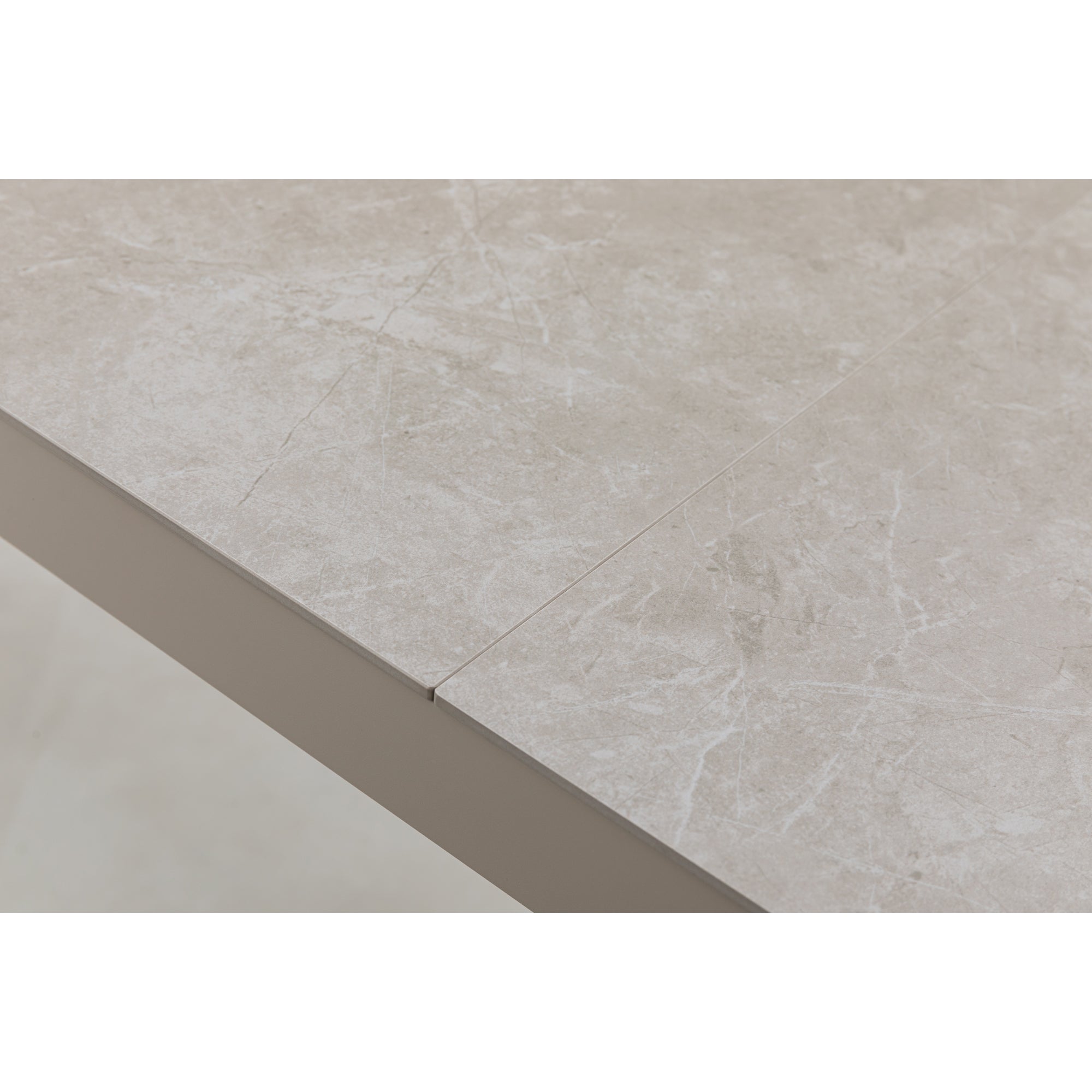 Premium Tisch Madri 220 x 100 x 75cm / Aluminium Gestell kombiniert mit einer Sintered Stone Tischplatte