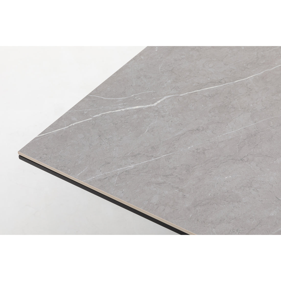 Premium Dining Tisch Avantage 240 x 100 x 73,5cm / Modernes Alu-Tischgestell kombiniert mit einer Sintered - Stone Tischplatte