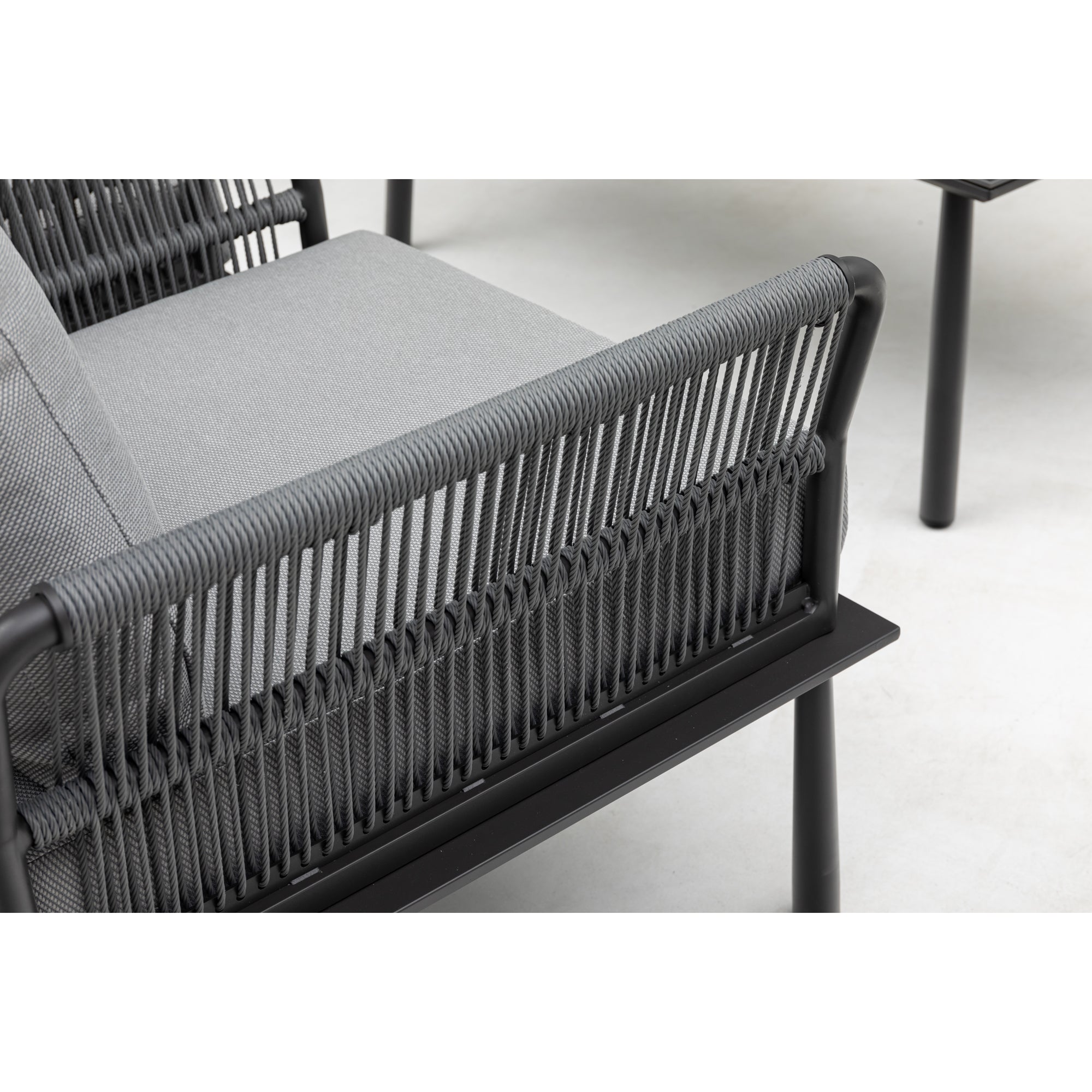 XXL Luxus Aluminium Lounge Set Madri Nero / Wetterfest, Hochwertig & Perfektion in ihrer schönsten Form