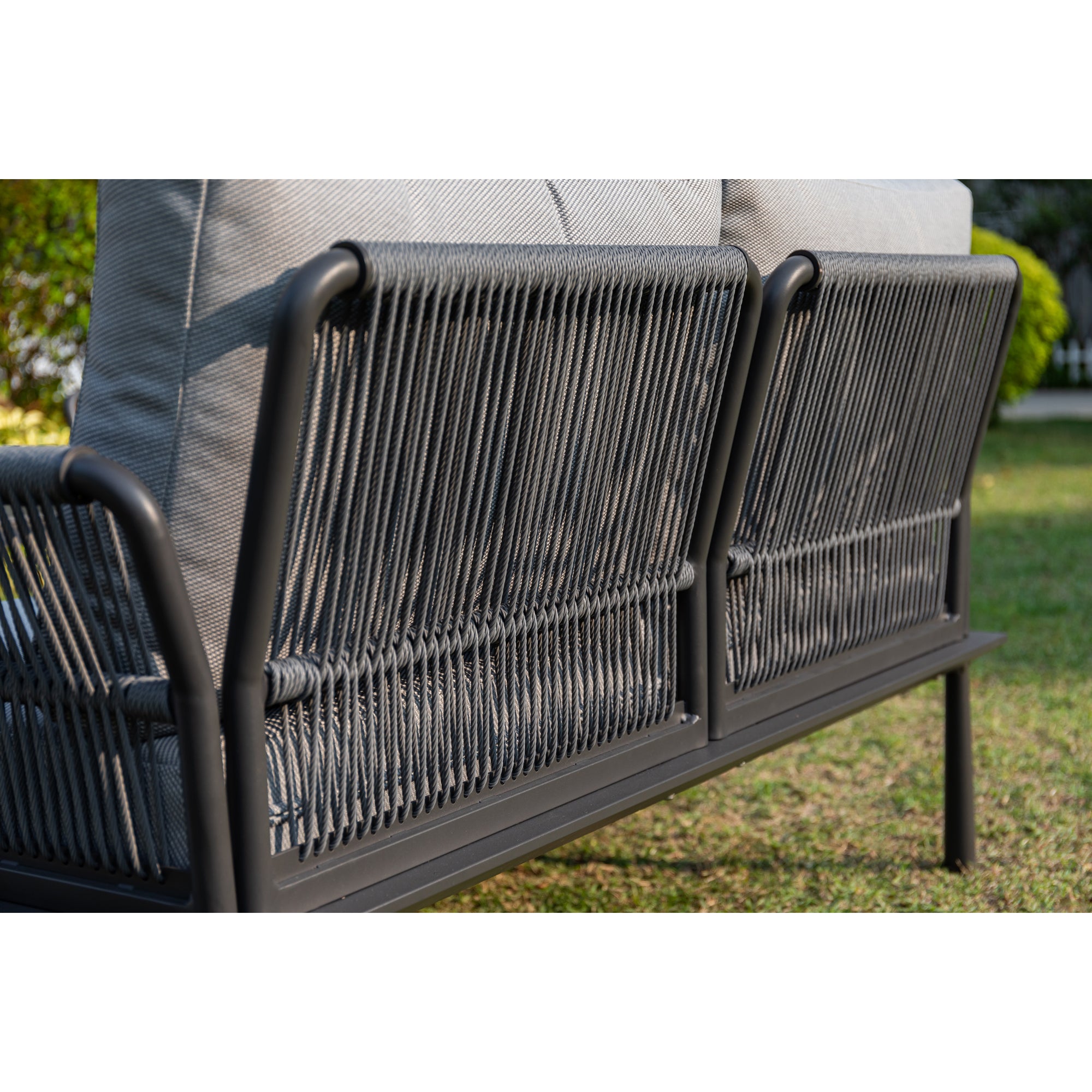 XXL Luxus Aluminium Lounge Set Madri Nero / Wetterfest, Hochwertig & Perfektion in ihrer schönsten Form