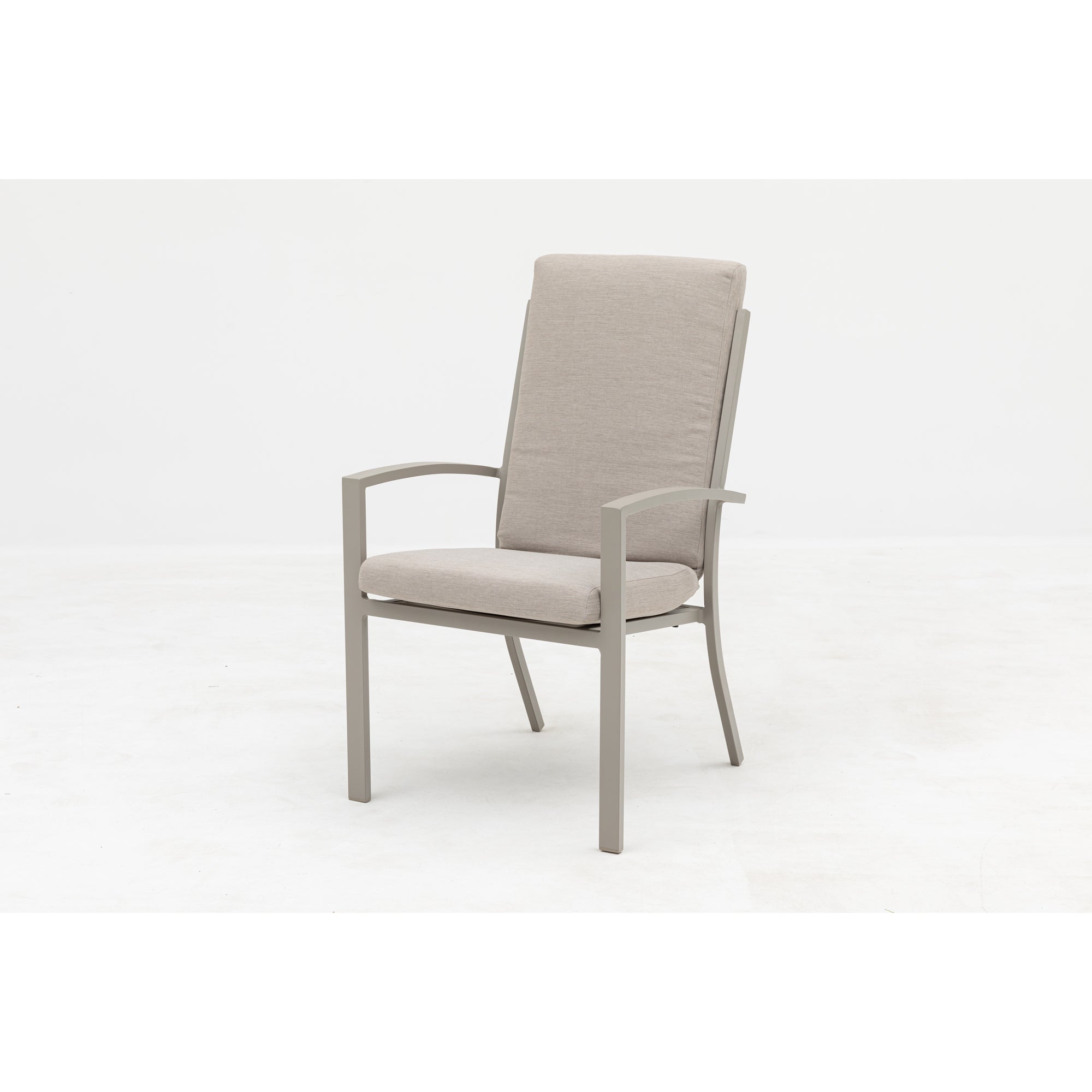 PREMIUM! Aluminium Dining Sessel Neapel natur / stapelbar