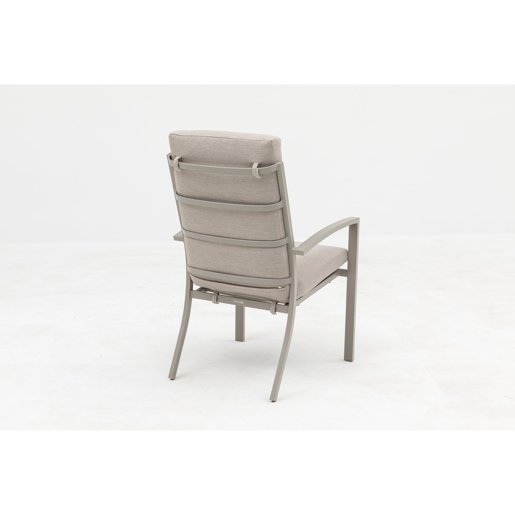 PREMIUM! Aluminium Dining Sessel Neapel natur / stapelbar