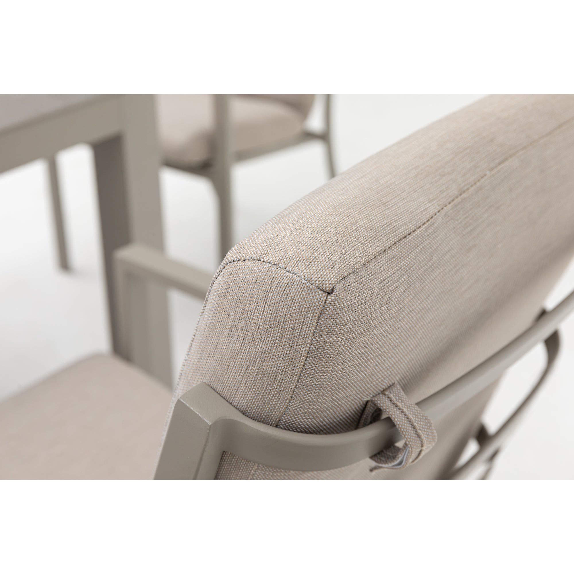 PREMIUM! Aluminium Dining Sessel Neapel natur / stapelbar
