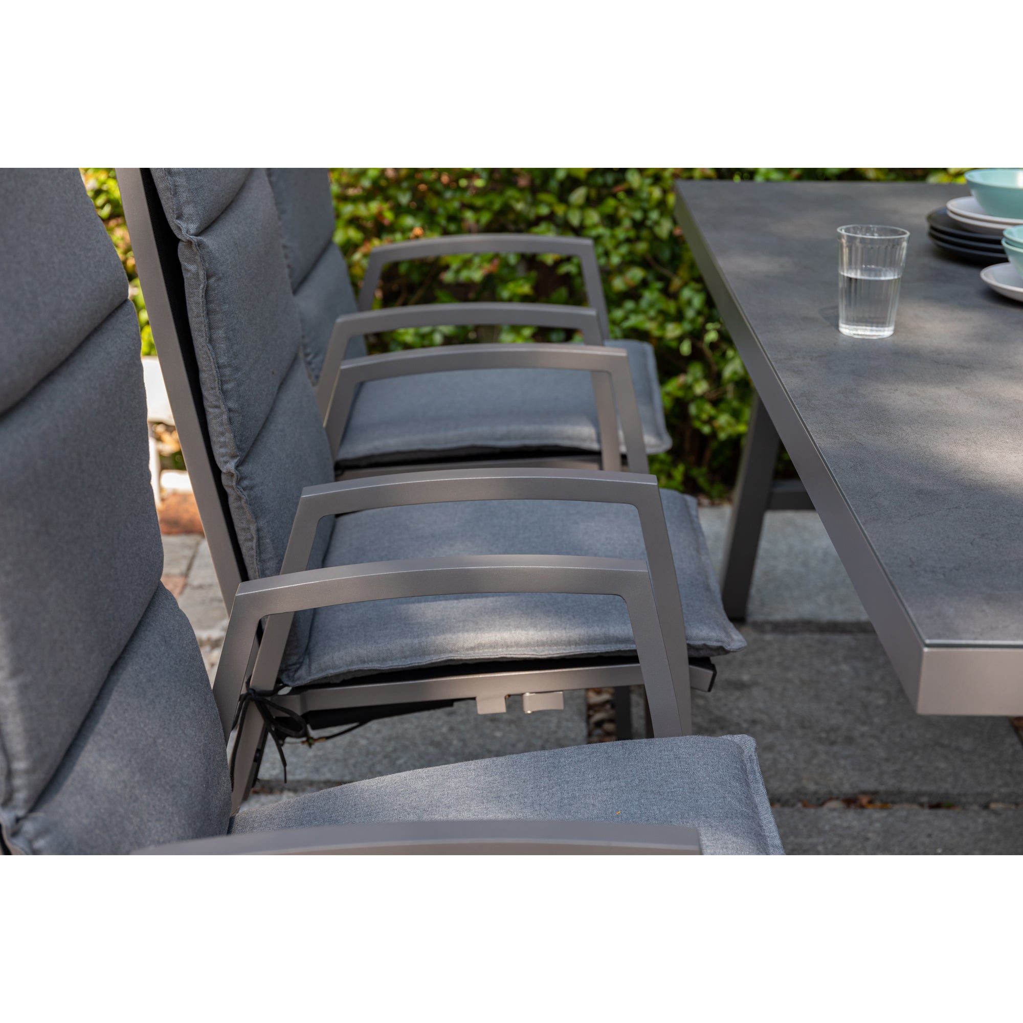 Gartenmöbel Set Arctic Deluxe / Sessel verstellbar & extra hoher Rücken