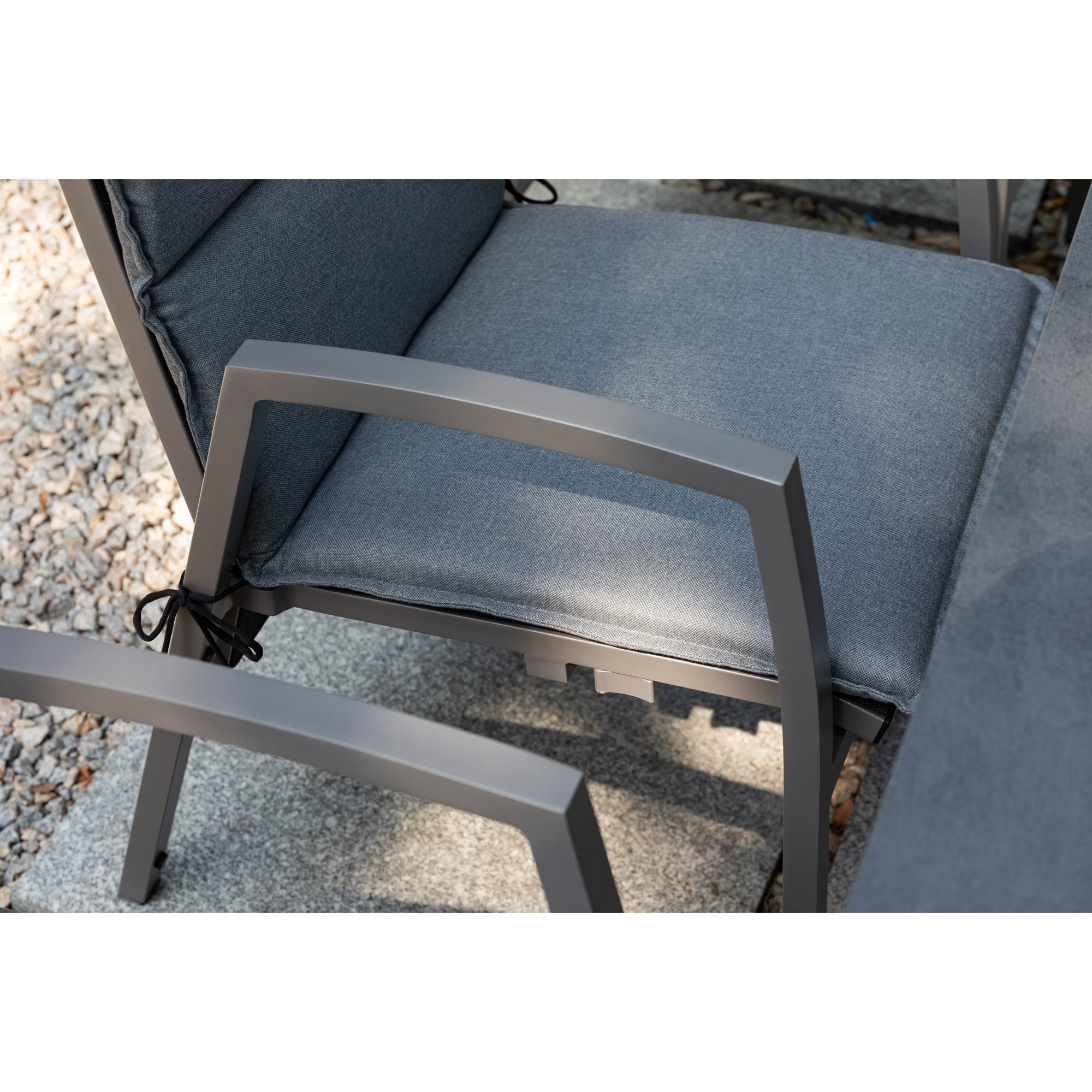 Gartenmöbel Set Arctic Deluxe / 6x Sessel im Rücken verstellbar & extra hoch / die perfekte Essgruppe