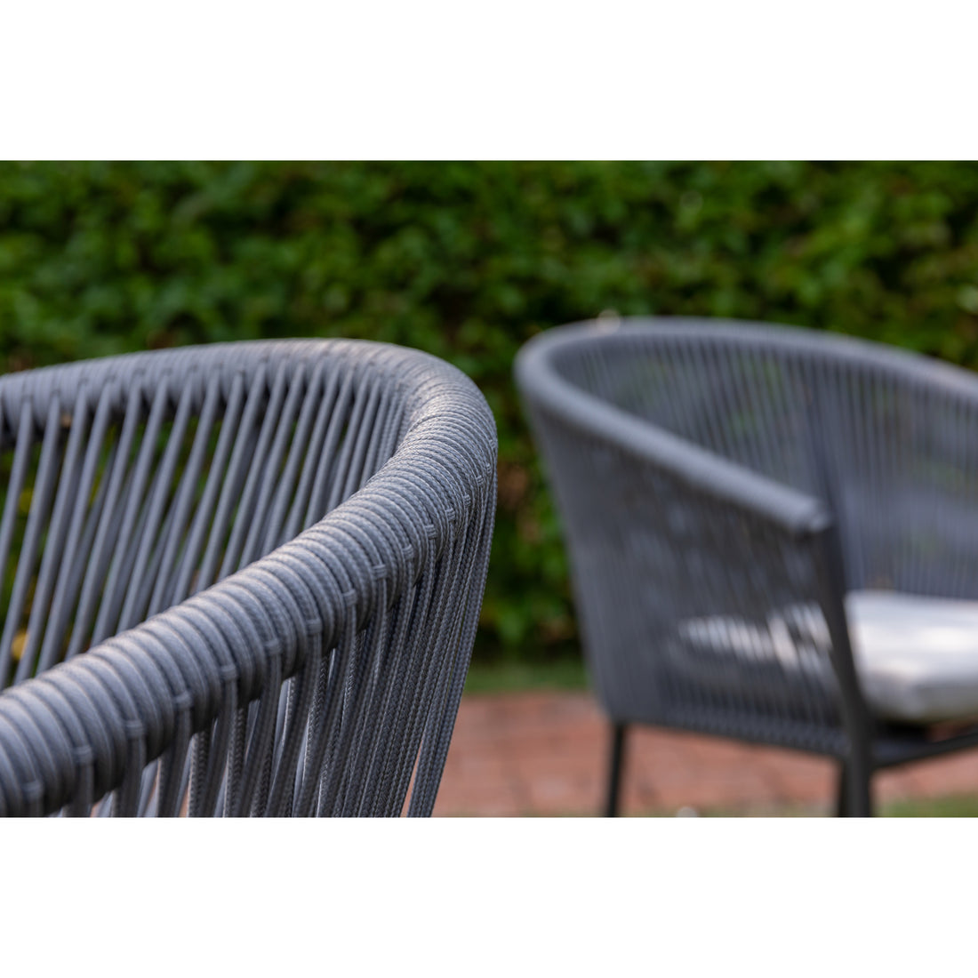 Trend! Aluminium / Rope Stapelsessel Manhattan inkl Sitzkissen