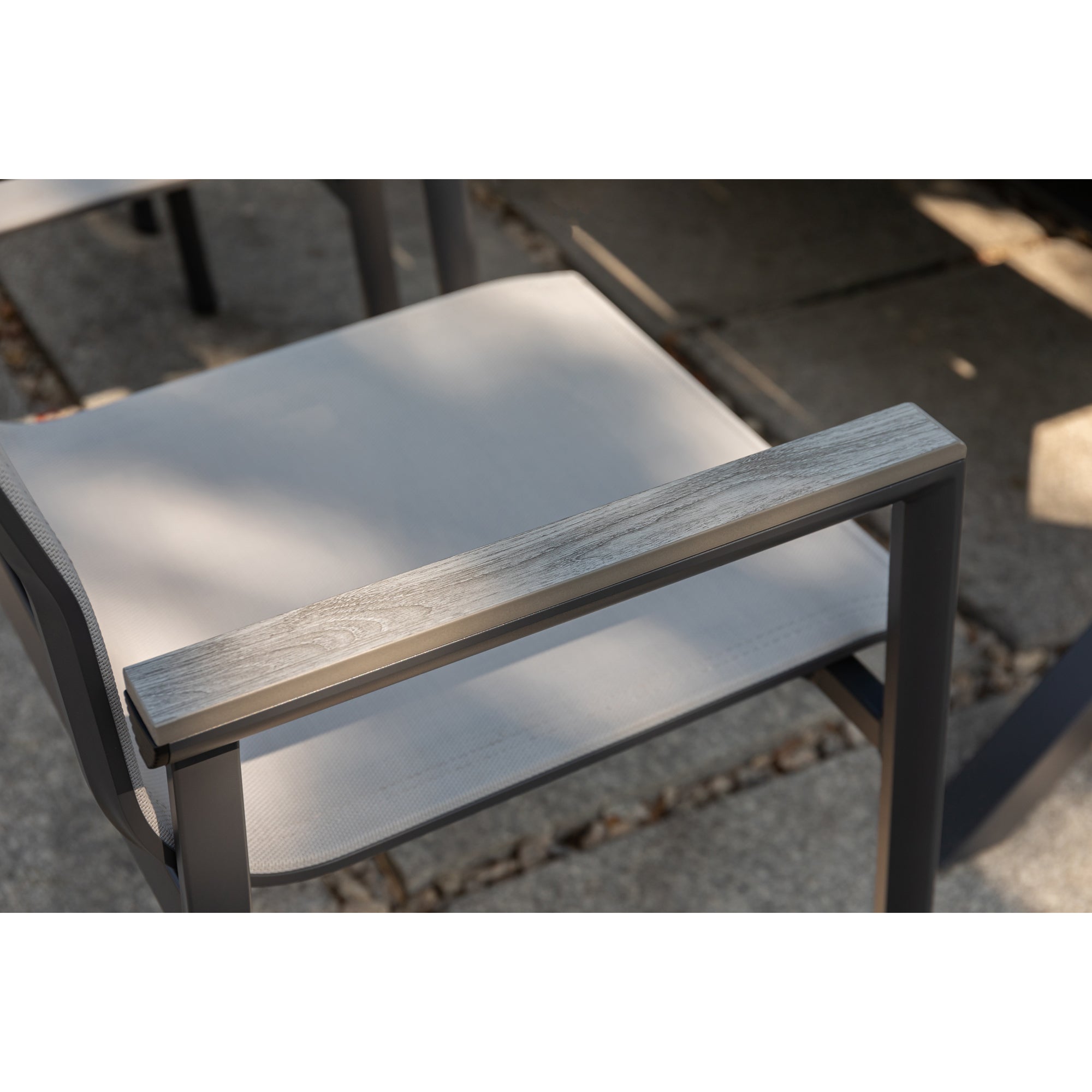 *SO SCHMECKT DER SOMMER!* 7 tlg. Essgruppe Meran shadow grey / Aluminium kombiniert mit Nonwood Royal Grey Look Elementen