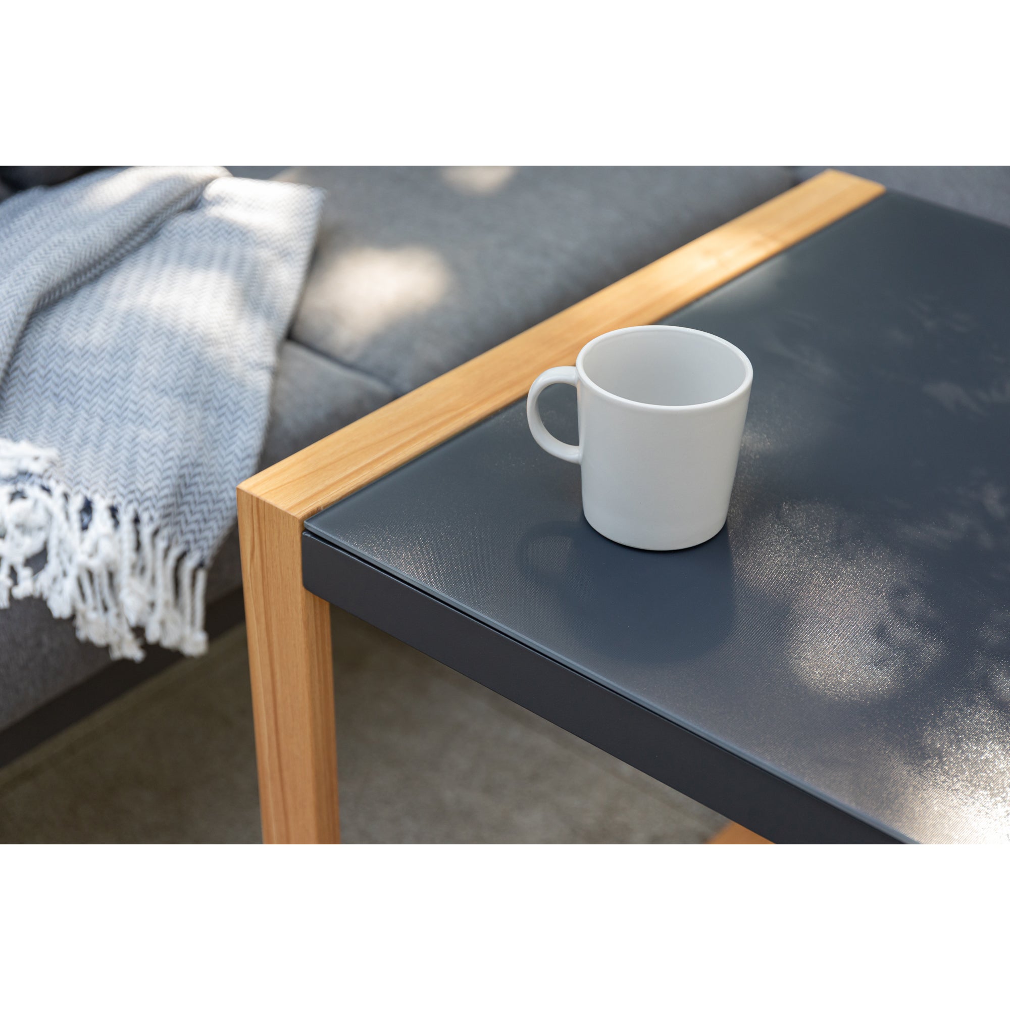 ***CHRISTMAS SPECIAL*** Moderne Aluminium Eck Lounge Luzern in edler Teak-Holzoptik