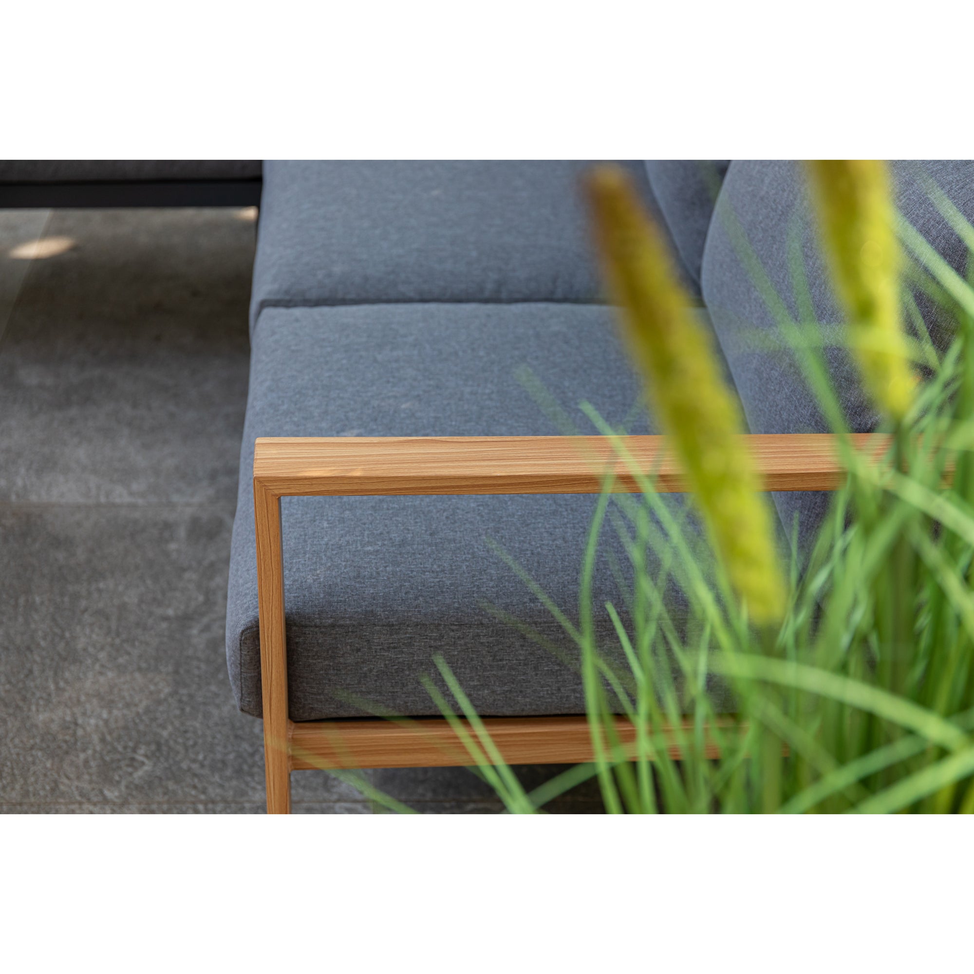 ***CHRISTMAS SPECIAL*** Moderne Aluminium Eck Lounge Luzern in edler Teak-Holzoptik