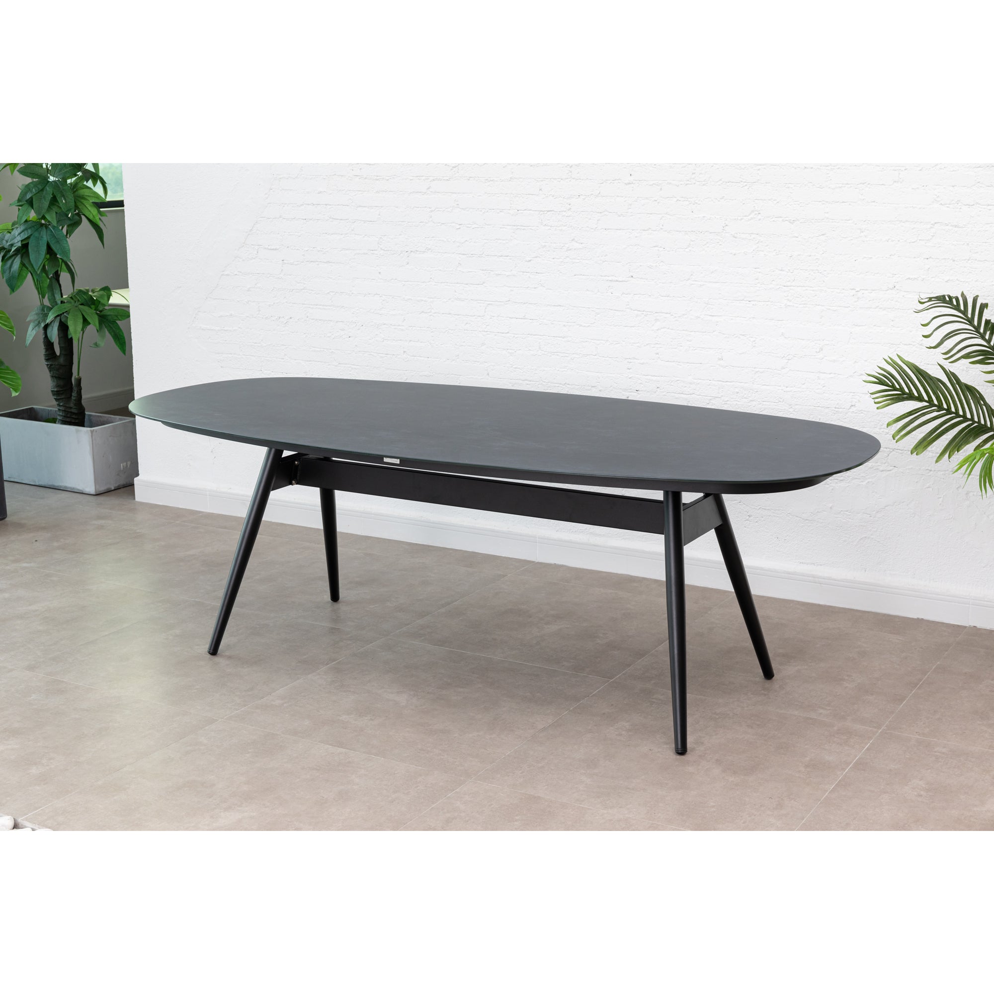 7 tlg. Alu / Polyrope Cord Dining Set Luis in natur inkl. Dining Tisch Puro