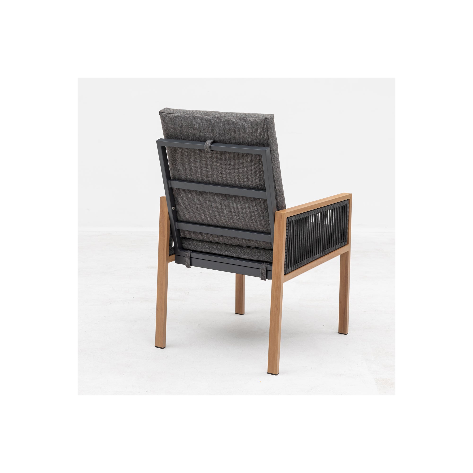 XXL Comfort Gartenmöbel Lounge Dining Set Aria inkl. 2x Sessel in Holzoptik