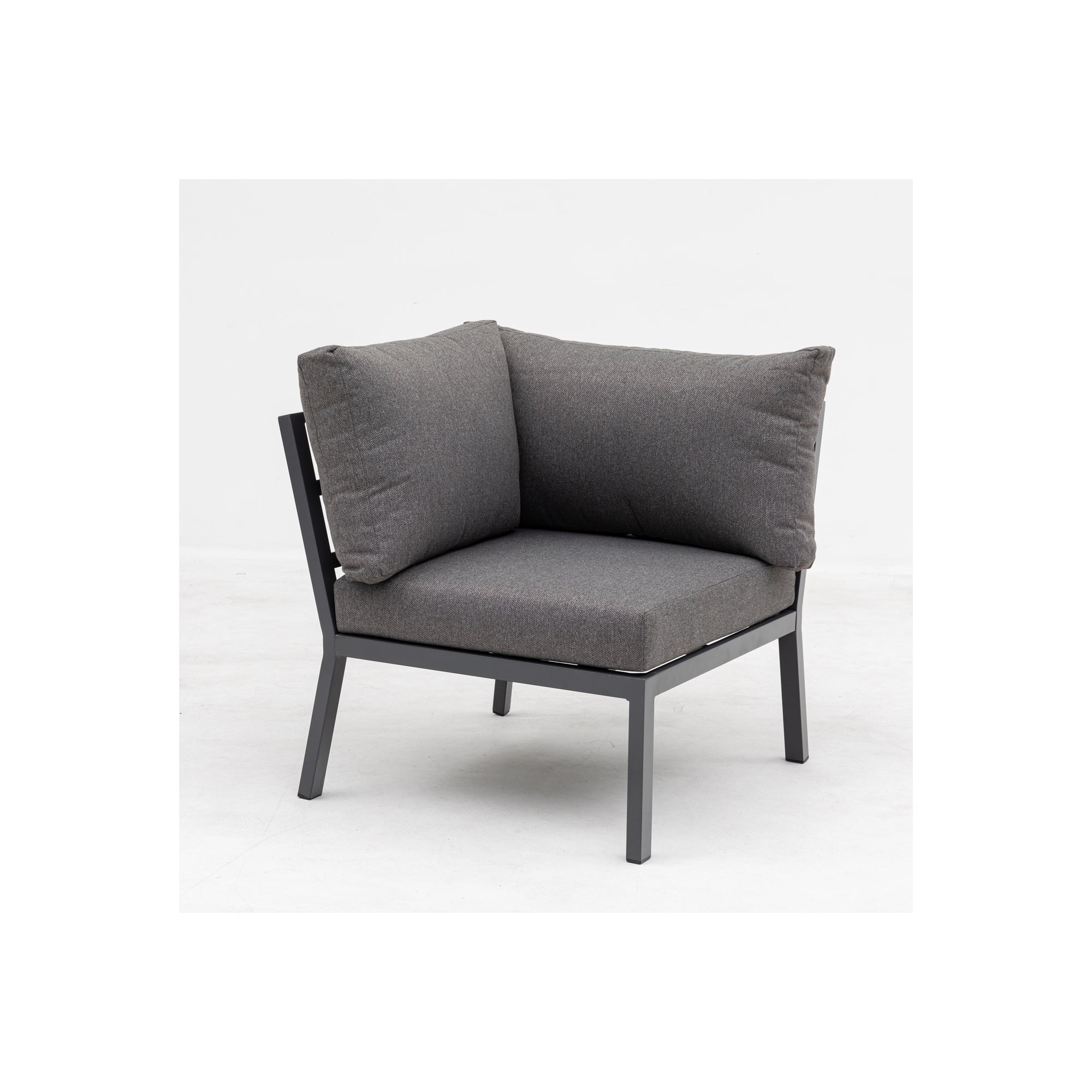XXL Comfort Gartenmöbel Lounge Dining Set Aria inkl. 2x Sessel in Holzoptik