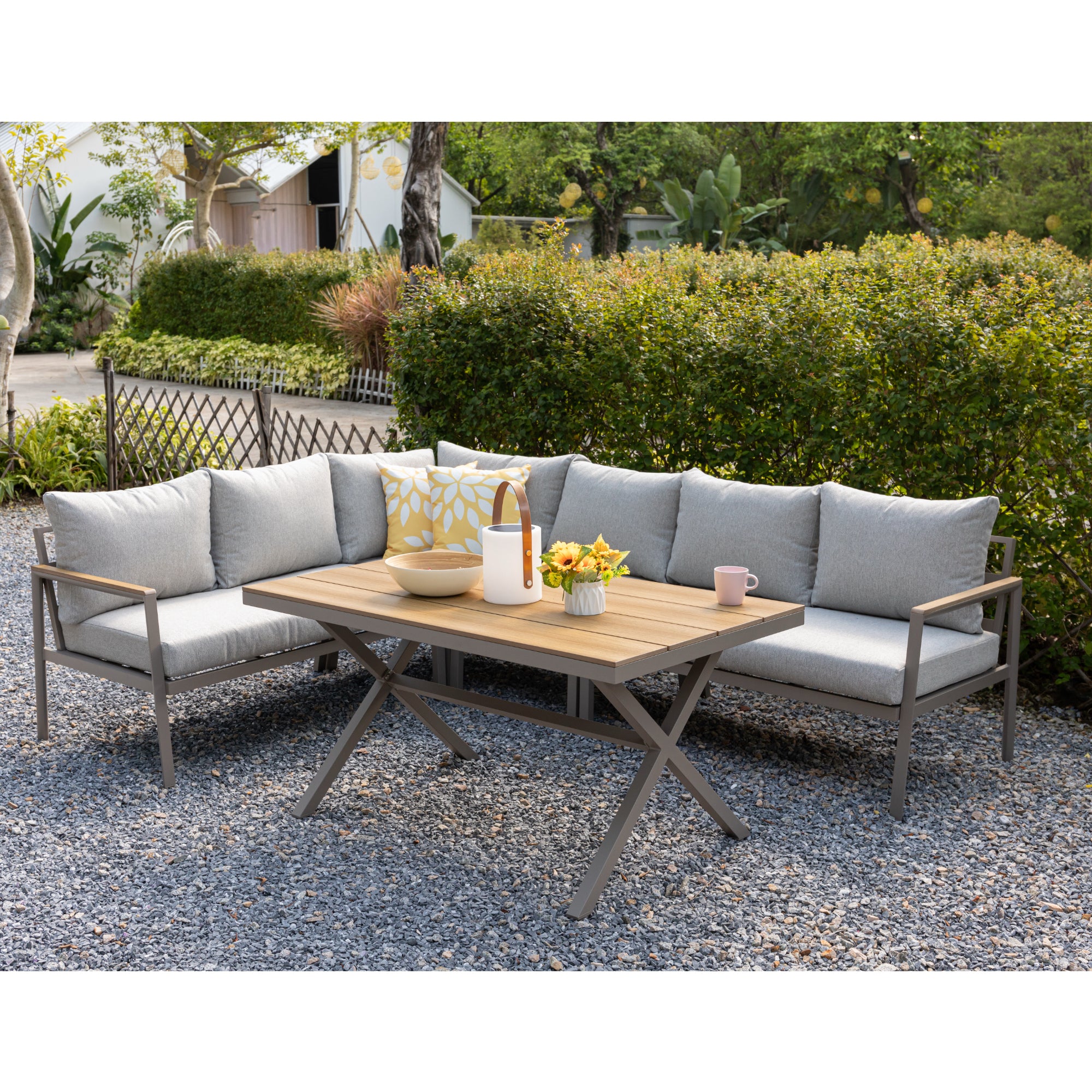 đŒ Dining Eck - Lounge Set Meran - Luxuriös & NatĂŒrlich schön. Pflegeleicht komfortabel.