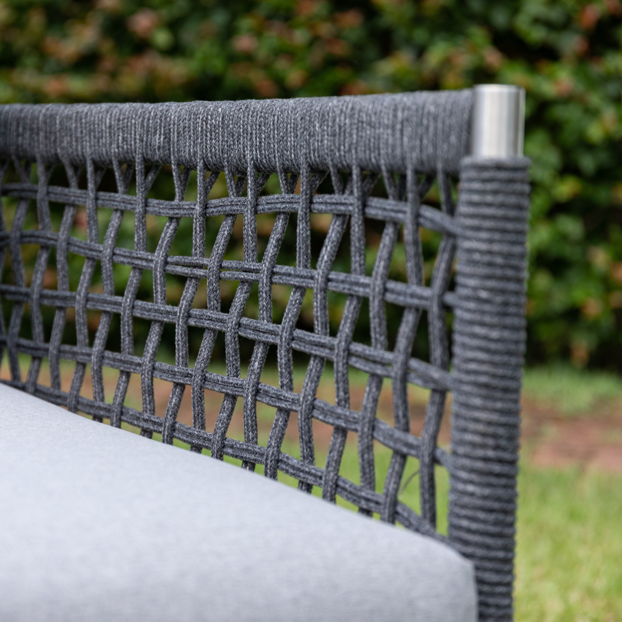 Premium Gartenmöbel Set Edelstahl / Rope Lounge Set Vogue