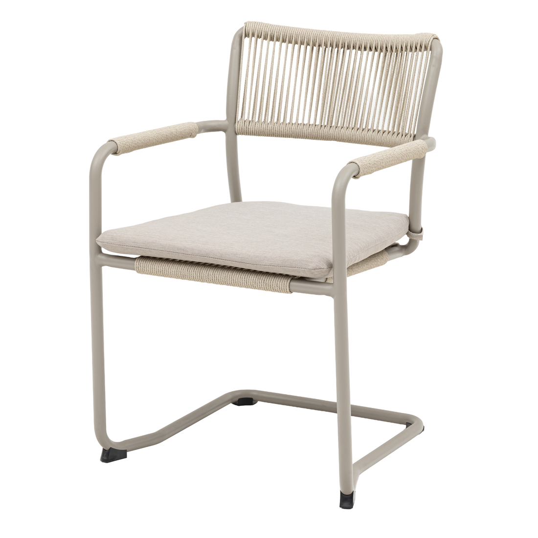 Gemütliches verweilen! Dining Schwingersessel Madri Polyrope Cord creme/beige