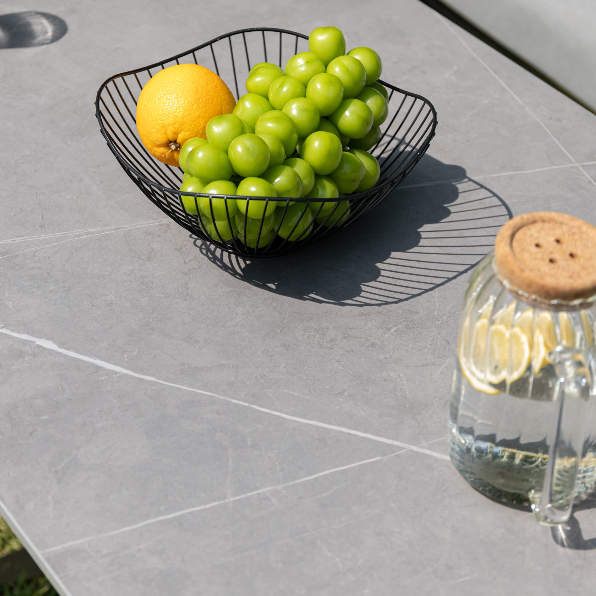 Premium Gartenmöbel Set Edelstahl / Rope Dining Eck Lounge Set Vogue