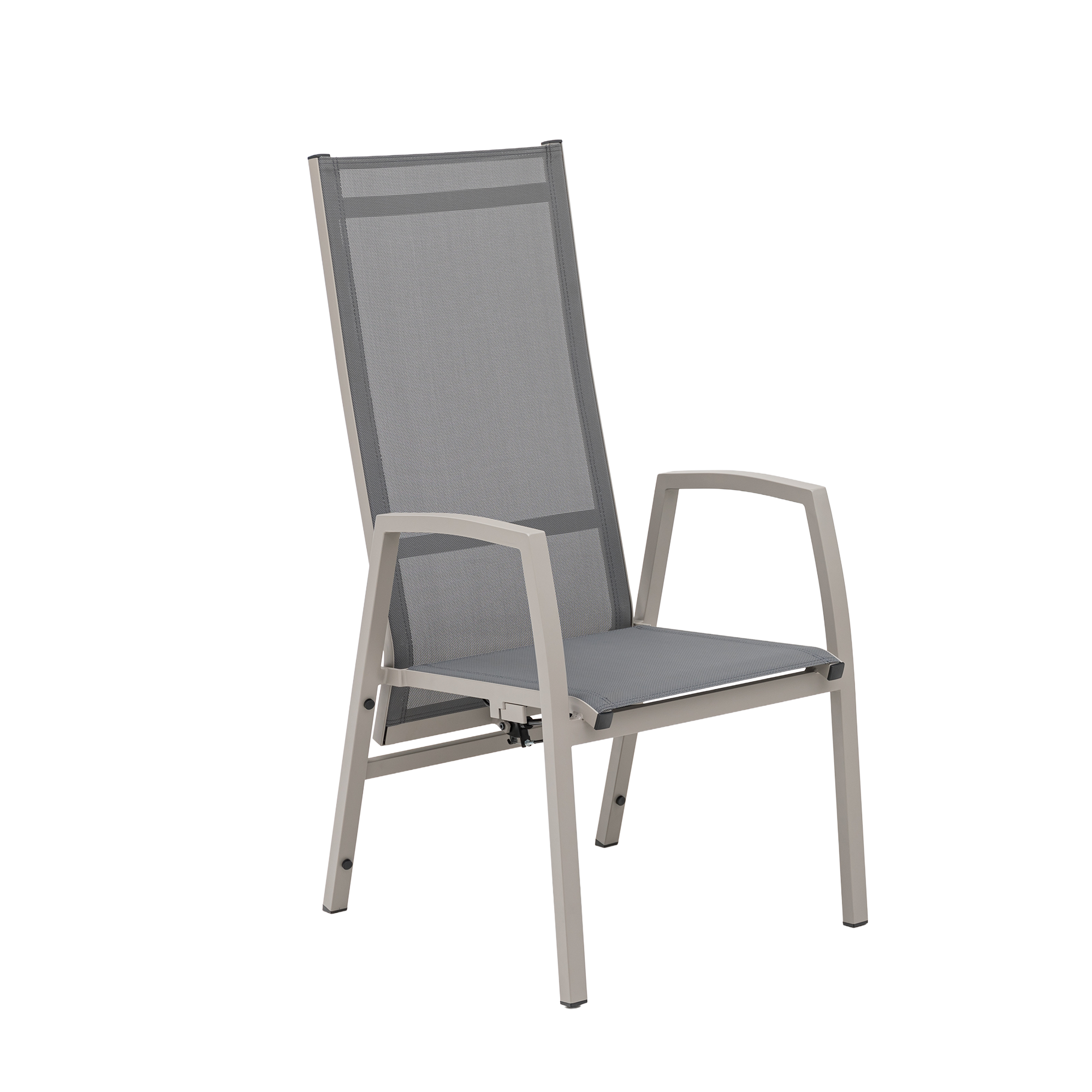 🌼PREMIUM! 13tlg. Alu Dining Move Set Solaya (creme/ beige) - stufenlos verstellbare Rückenlehnen